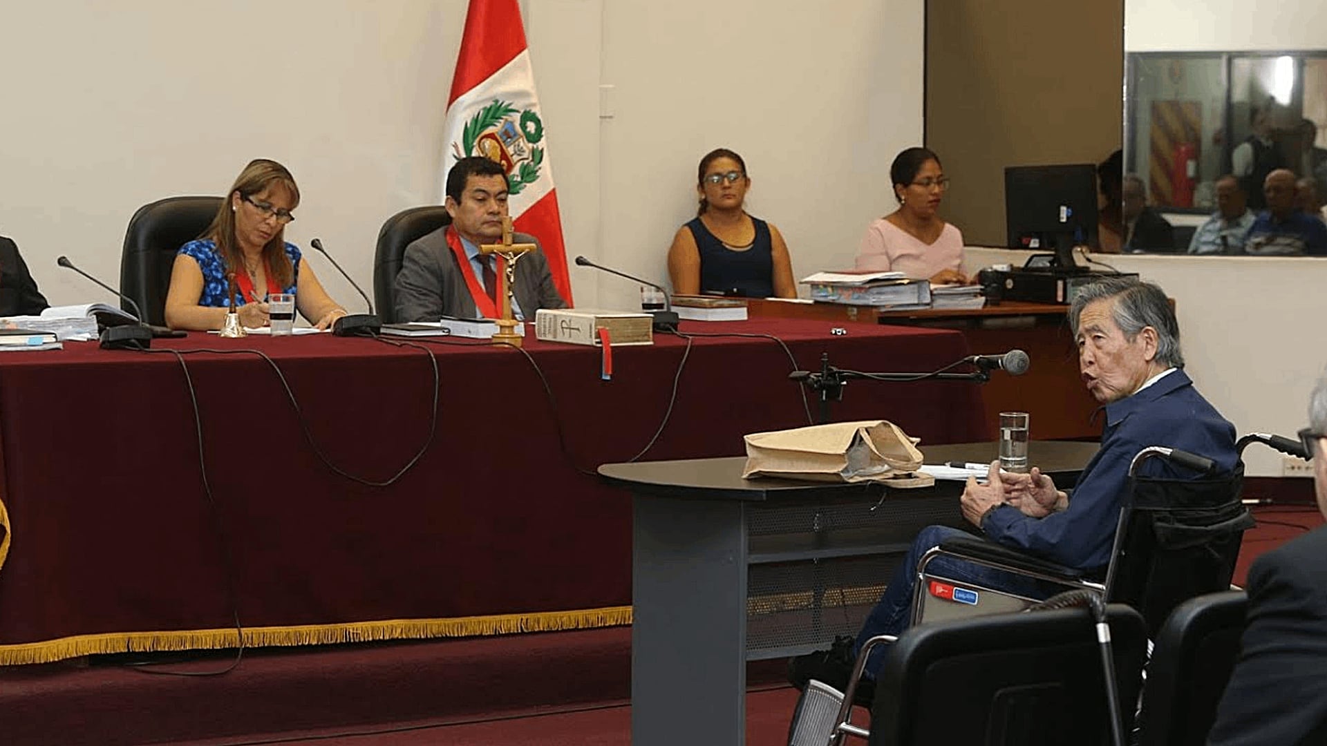 Magistrados Miluska Cano, Otto Verapinto y Helbert Llerena integran la Cuarta Sala Penal Superior Nacional Liquidadora Transitoria. Foto: Poder Judicial