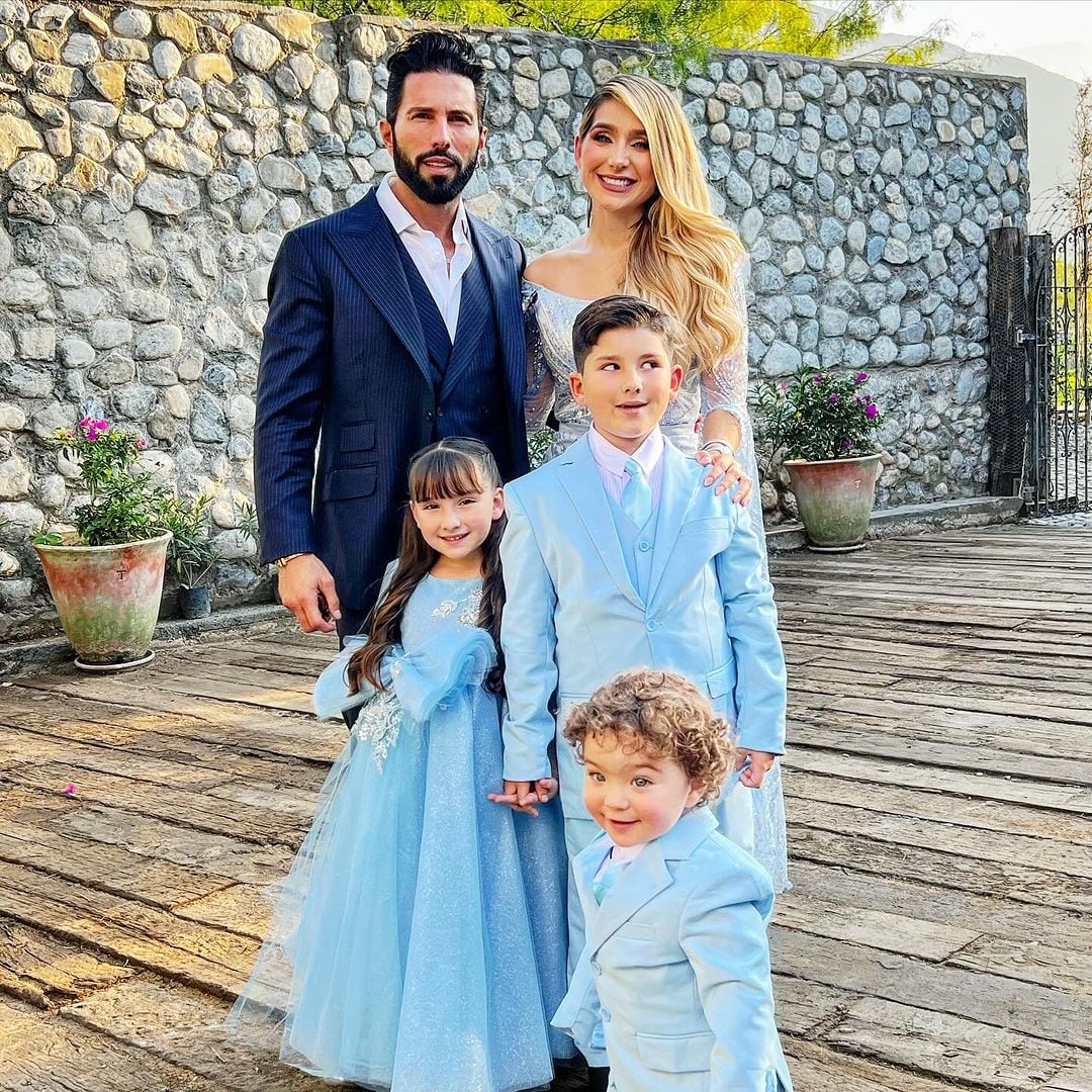 La influencer asistió a lado del ex participante de “La Casa de los Famosos México” y sus hijos al enlace nupcial de Aldo de Nigris