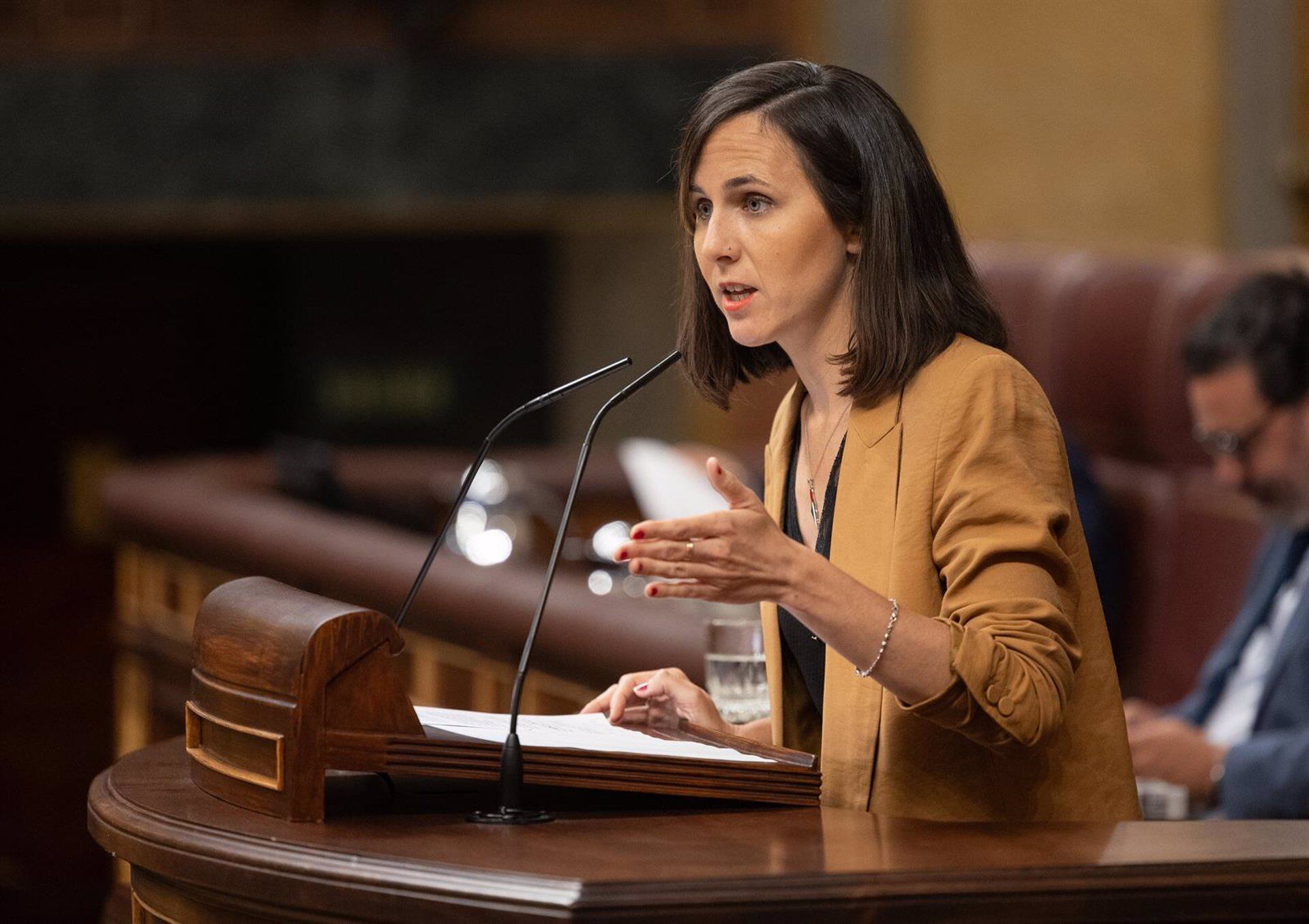 La secretaria general de Podemos, Ione Belarra. (Eduardo Parra/Europa Press)