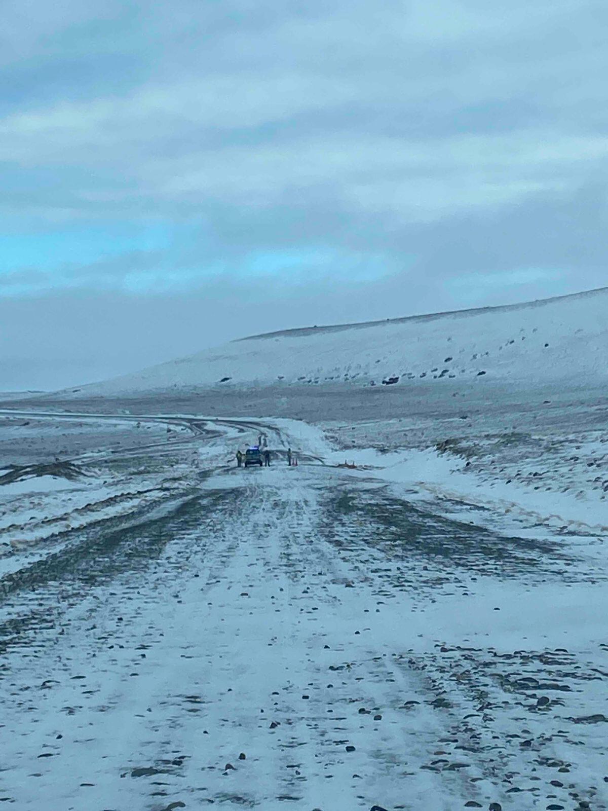 temporal de nieve - Santa Cruz