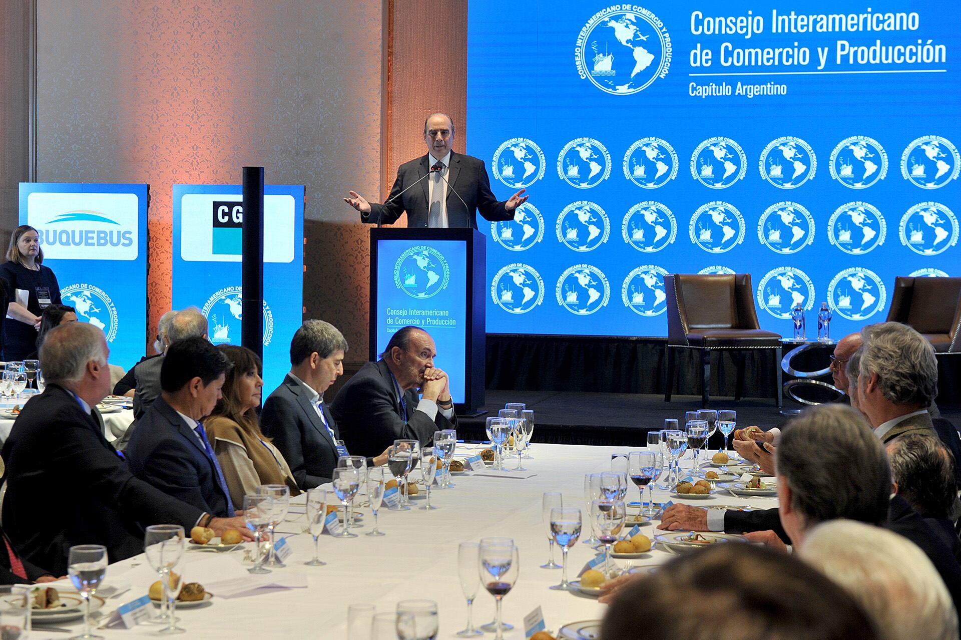 Guillermo Francos en el almuerzo de Cicyp