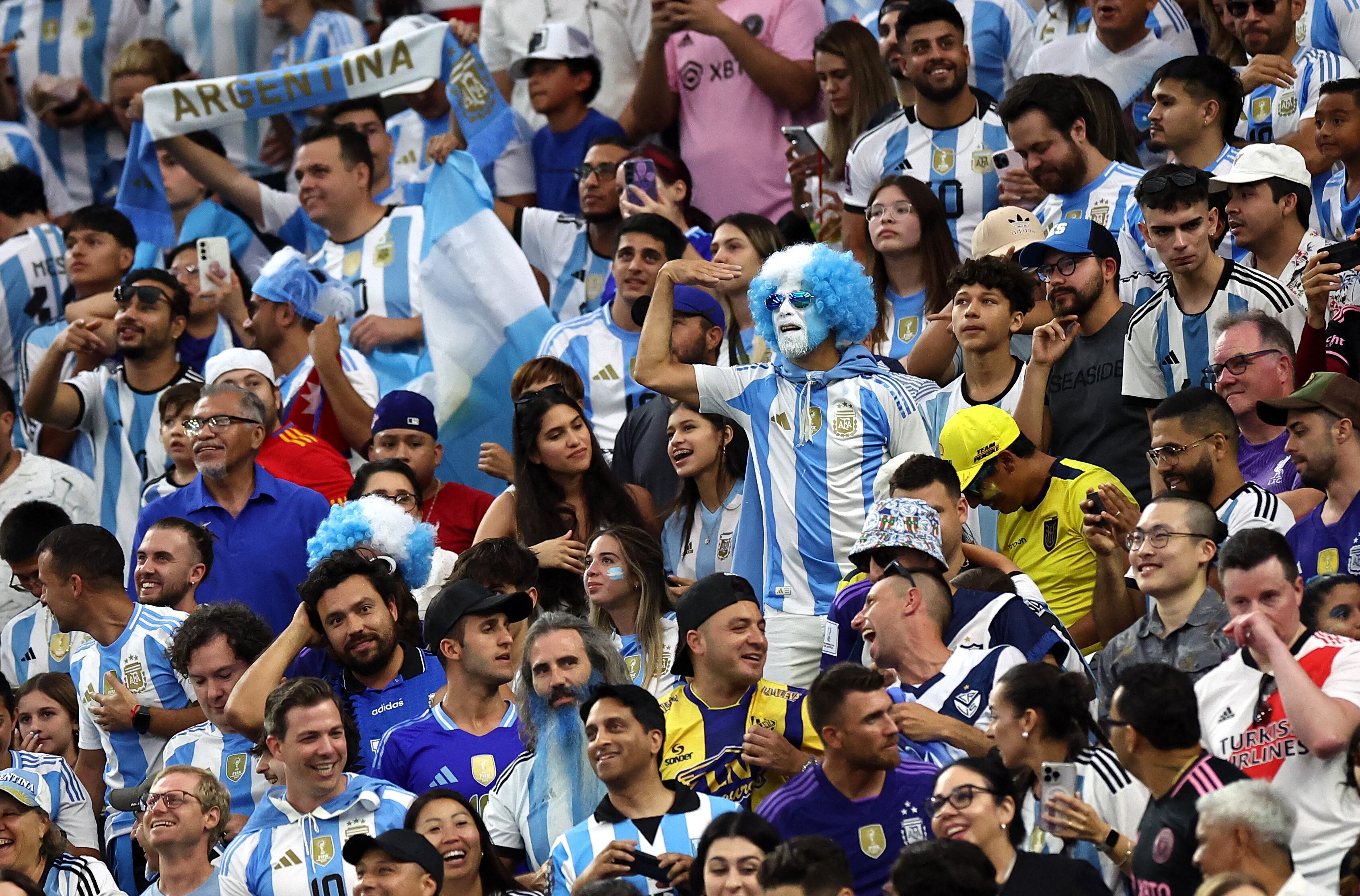 Los hinchas argentinos fueron mayoría 