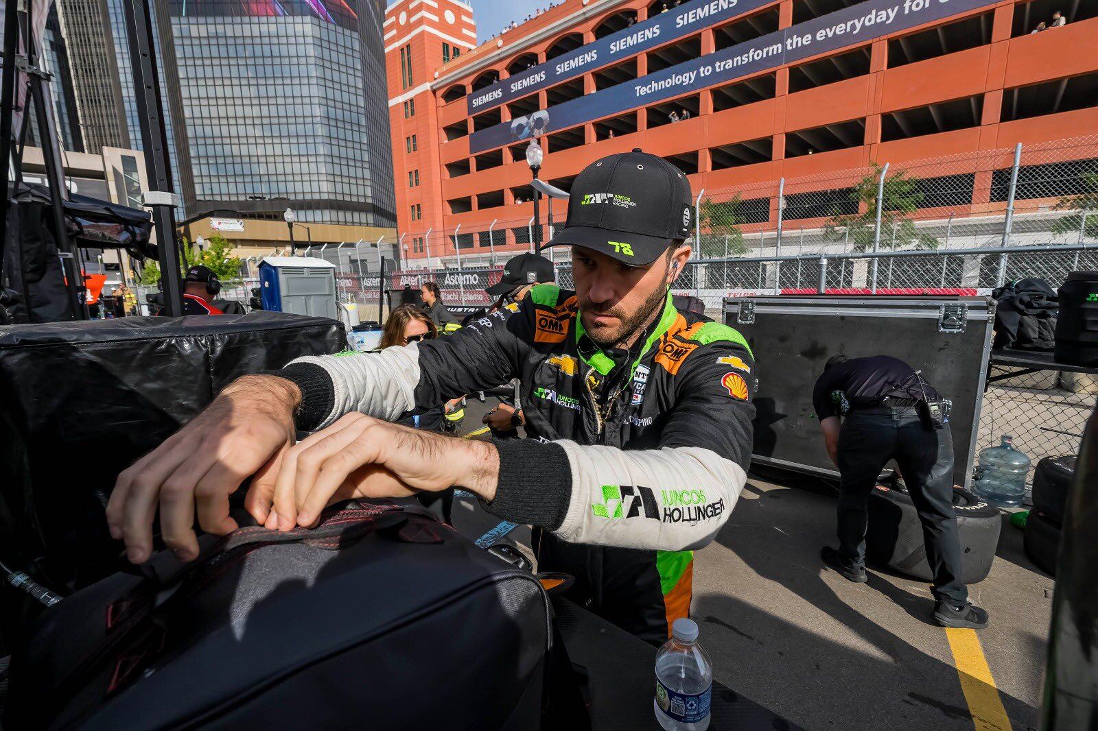 Agustín Canapino corrió 28 carreras puntuables en la IndyCar (Prensa Juncos Hollinger Racing)