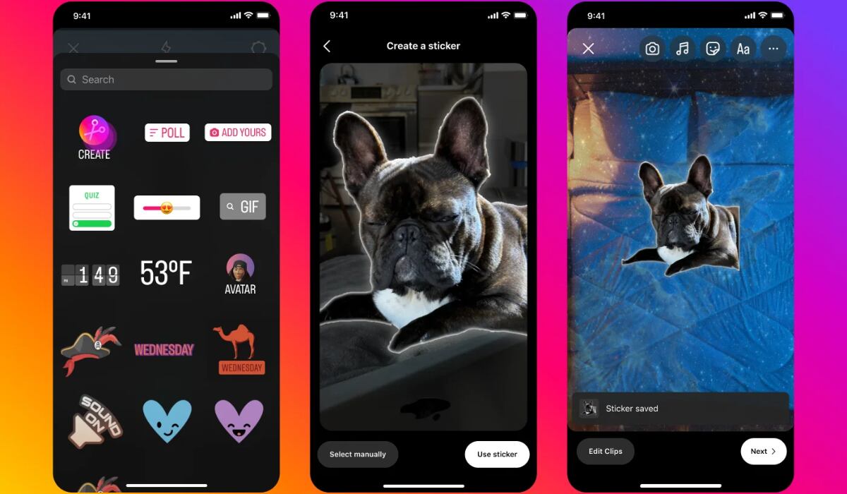 Es posible convertir Reels e Historias en stickers personalizados. (Instagram)