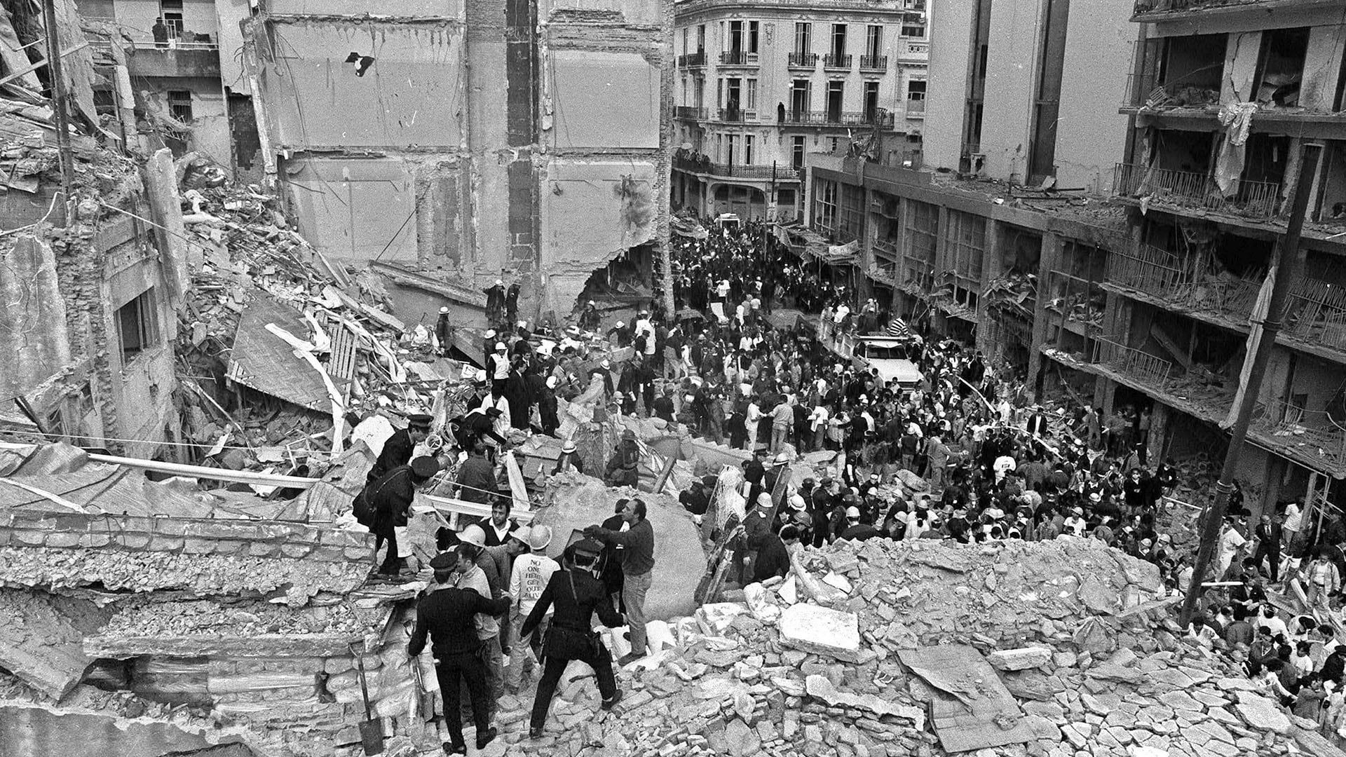 La voladura de la AMIA (Foto: ALI BURAFI / AFP)