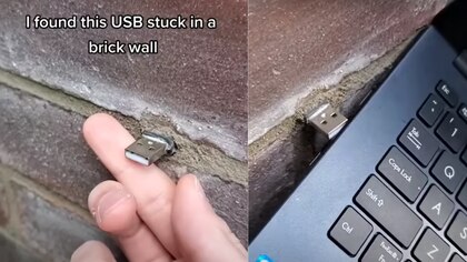 Youtuber descubrió una USB en la calle y se encontró con un archivo inesperado y cómico 