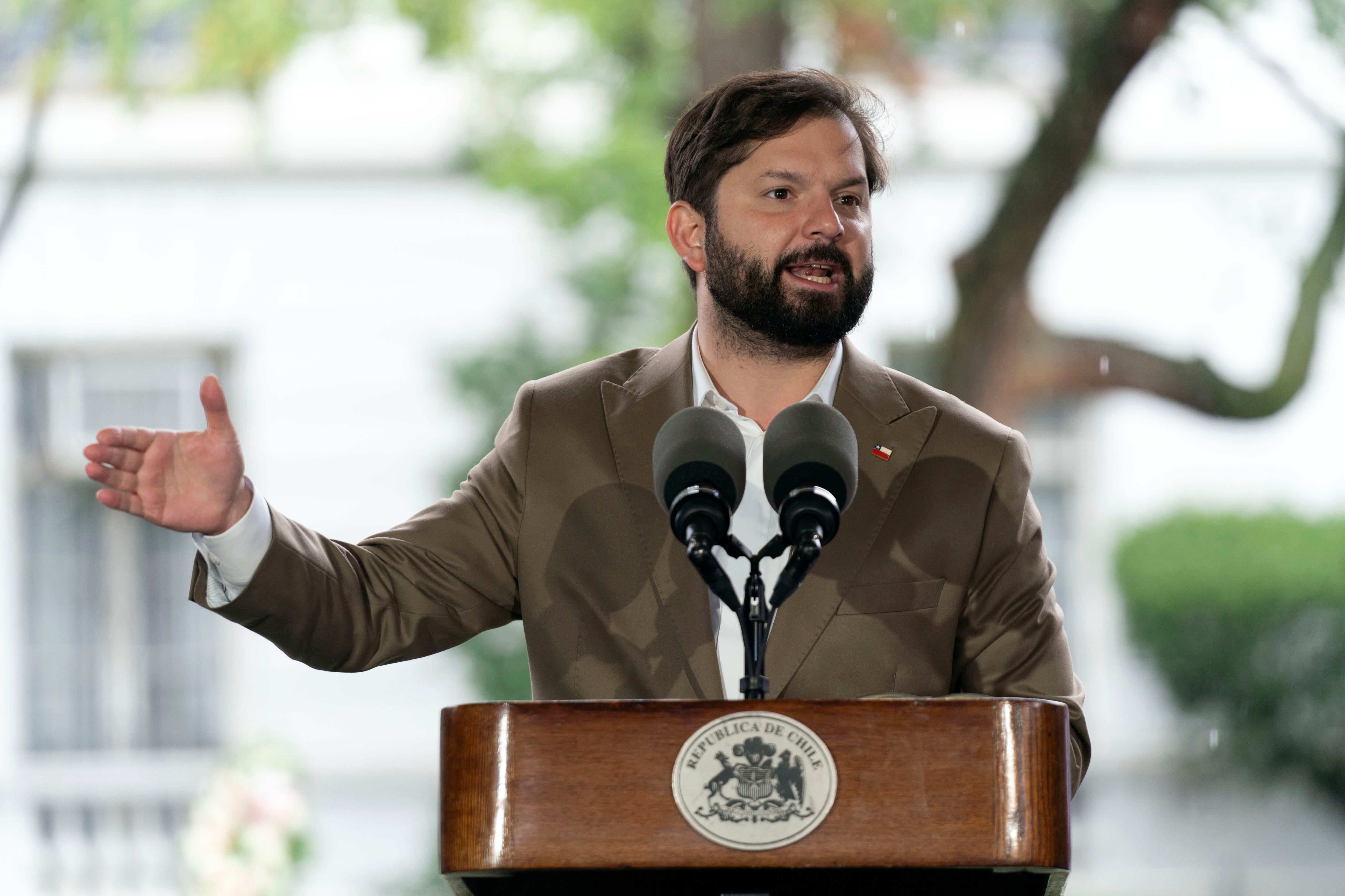 El presidente de Chile, Gabriel Boric (AP Foto/José Luis Magaña, Archivo)