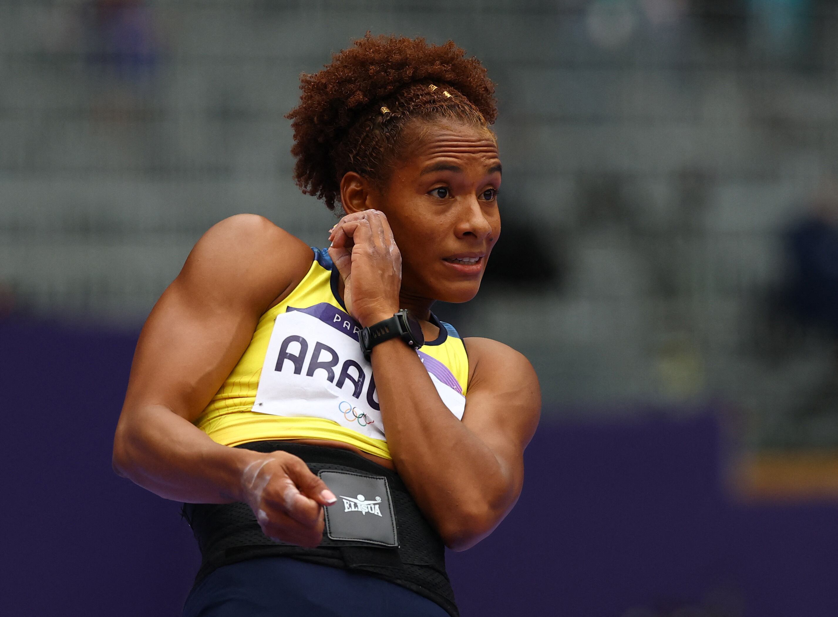 Martha Araujo competirá a la 1:30 p.m. En sus resultados preliminares quedó en la séptima posición en el salgo de longitud - crédito Kai Pfaffenbach / REUTERS 