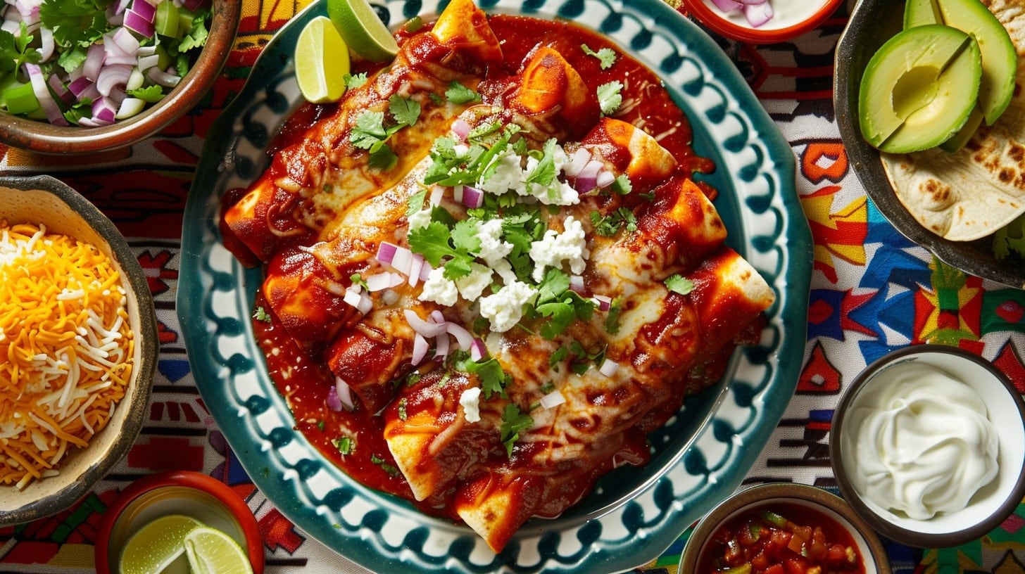 Comida mexicana, enchiladas, nopales, sabor, cultural, autenticidad, gastronomía, tortillas, especias, picor, tomate, preparación, nutritivo, típico, México - (Imagen Ilustrativa Infobae)