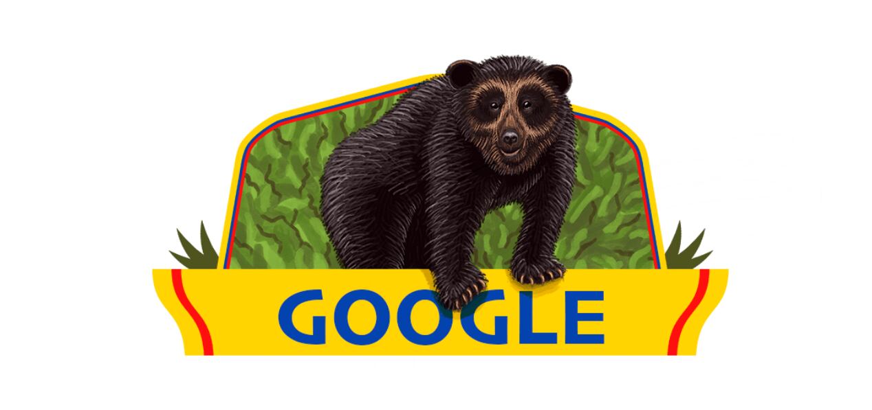 En 2022, Google buscó celebrar el oso de anteojos en su doodle. (Google)