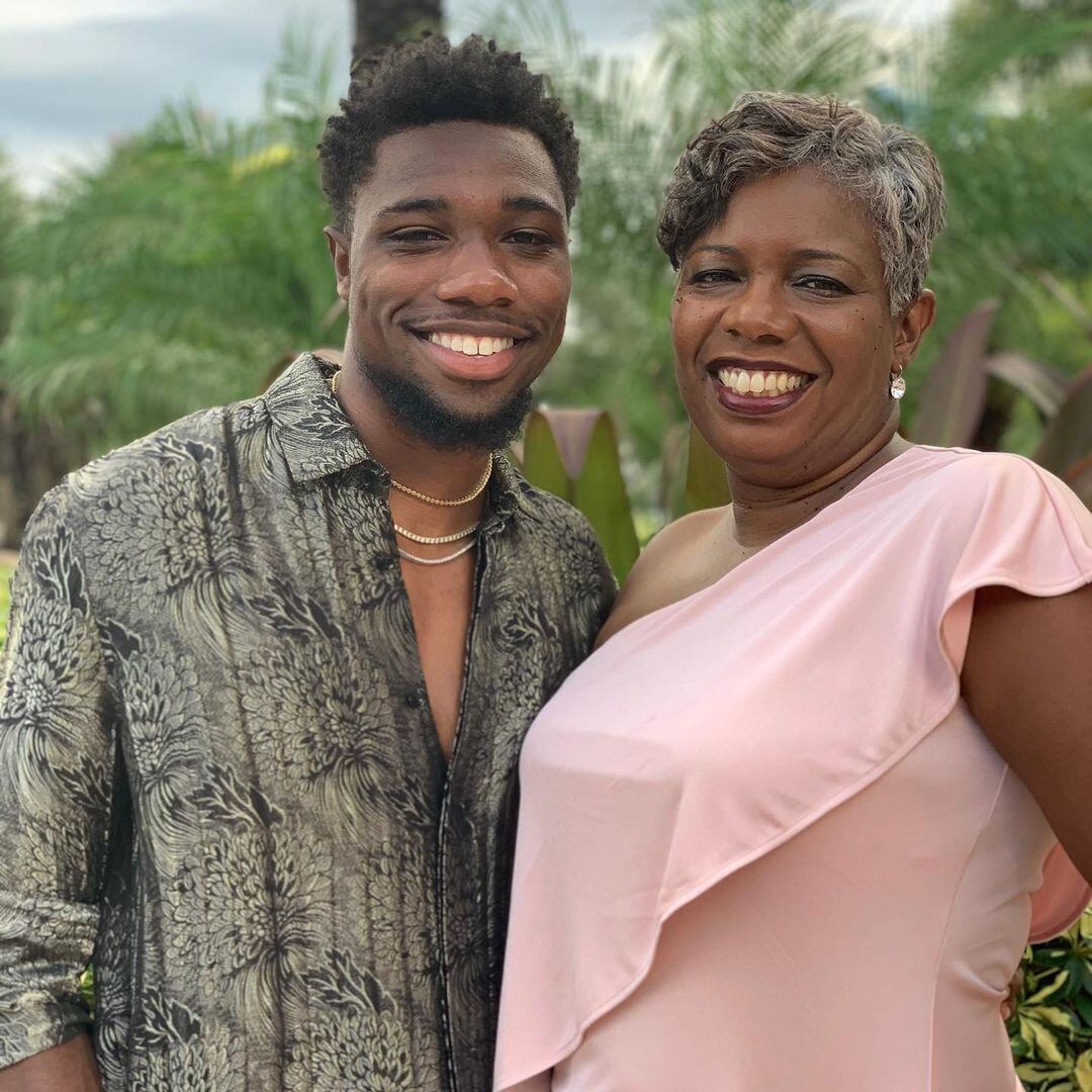 Noah Lyles y su madre