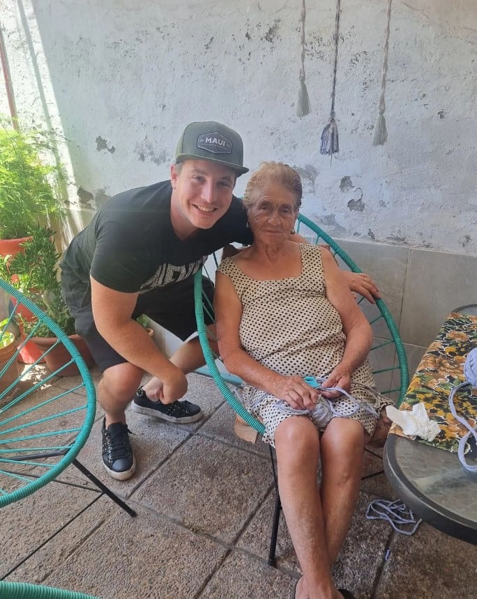 Lizy Tagliani y Sebastián Nebot despidieron a la abuela Paca (Instagram)