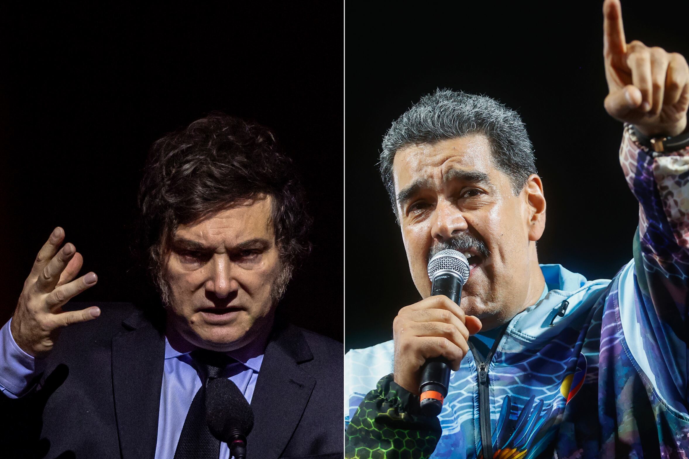 Javier Milei y Nicolás Maduro (EFE)