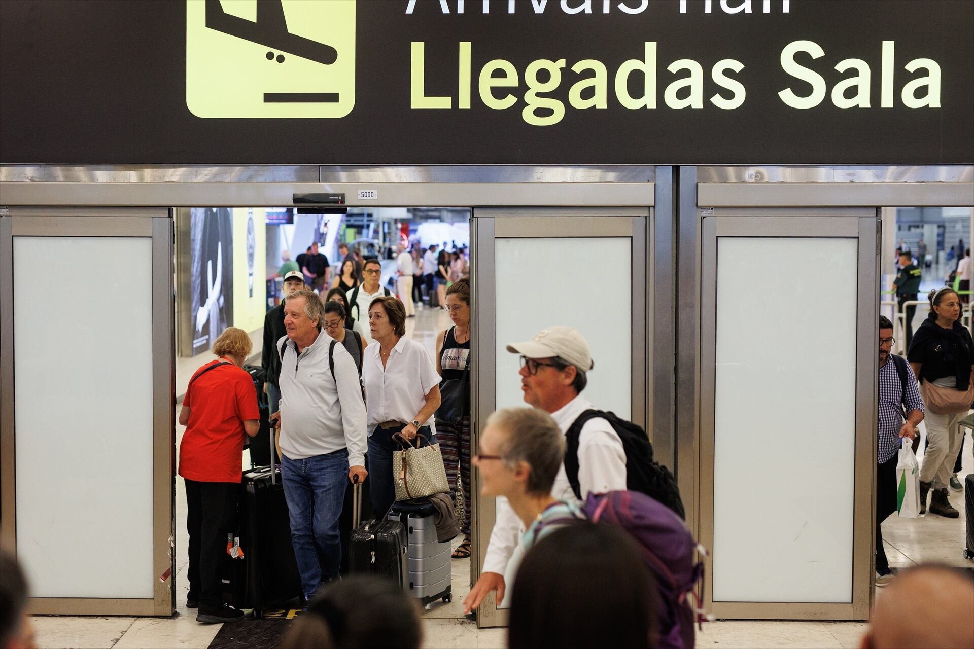 El aeropuerto Adolfo Suárez Madrid-Barajas fue el que más llegadas recibió en julio, con 2,2 millones,