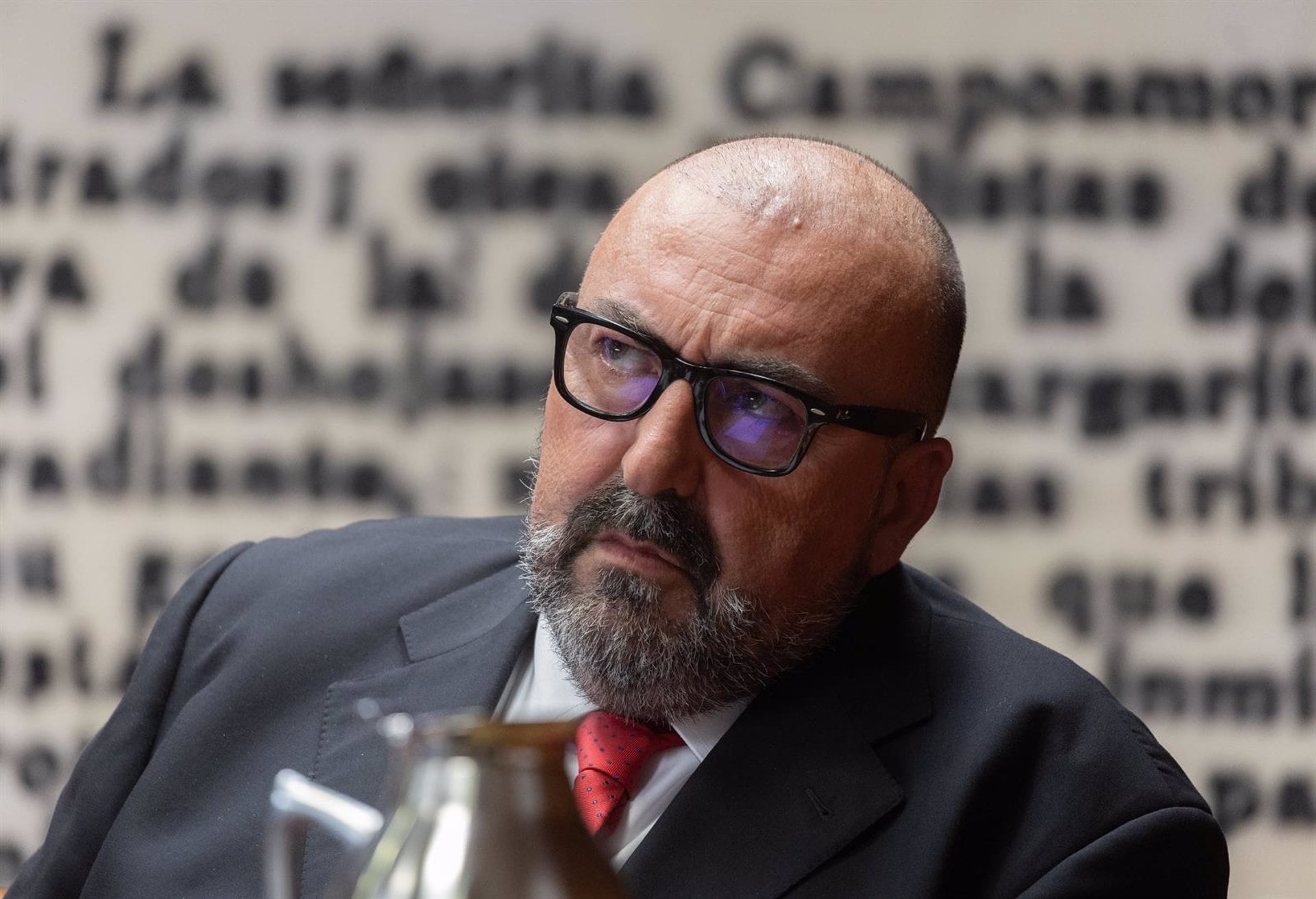 El exasesor del exministro José Luis Ábalos, Koldo García, durante su comparecencia en la Comisión del Senado. (Eduardo Parra/Europa Press)
