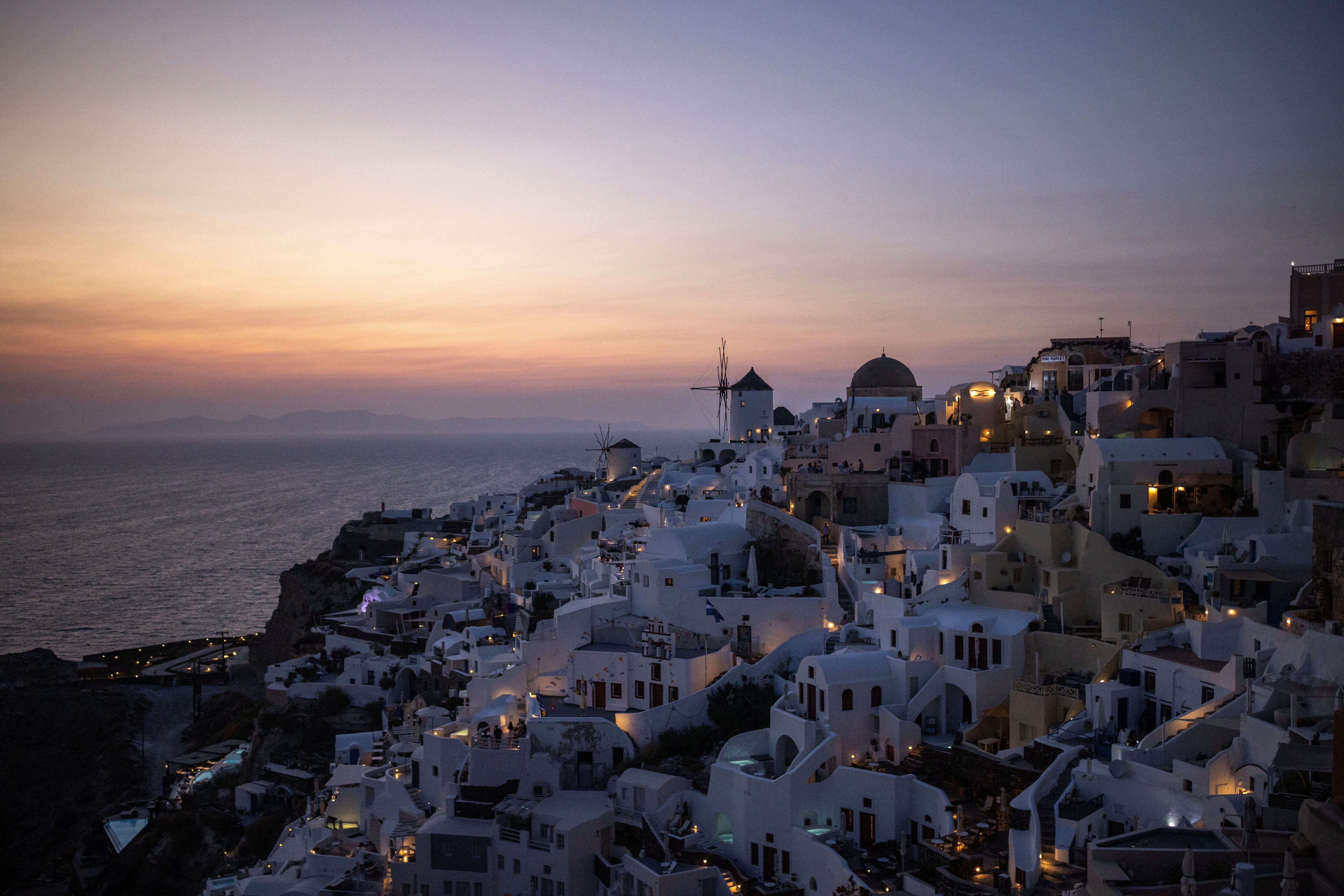 Vistas desde el Castillo de Oia en la isla de Santorini. (REUTERS/Alkis Konstantinidis)