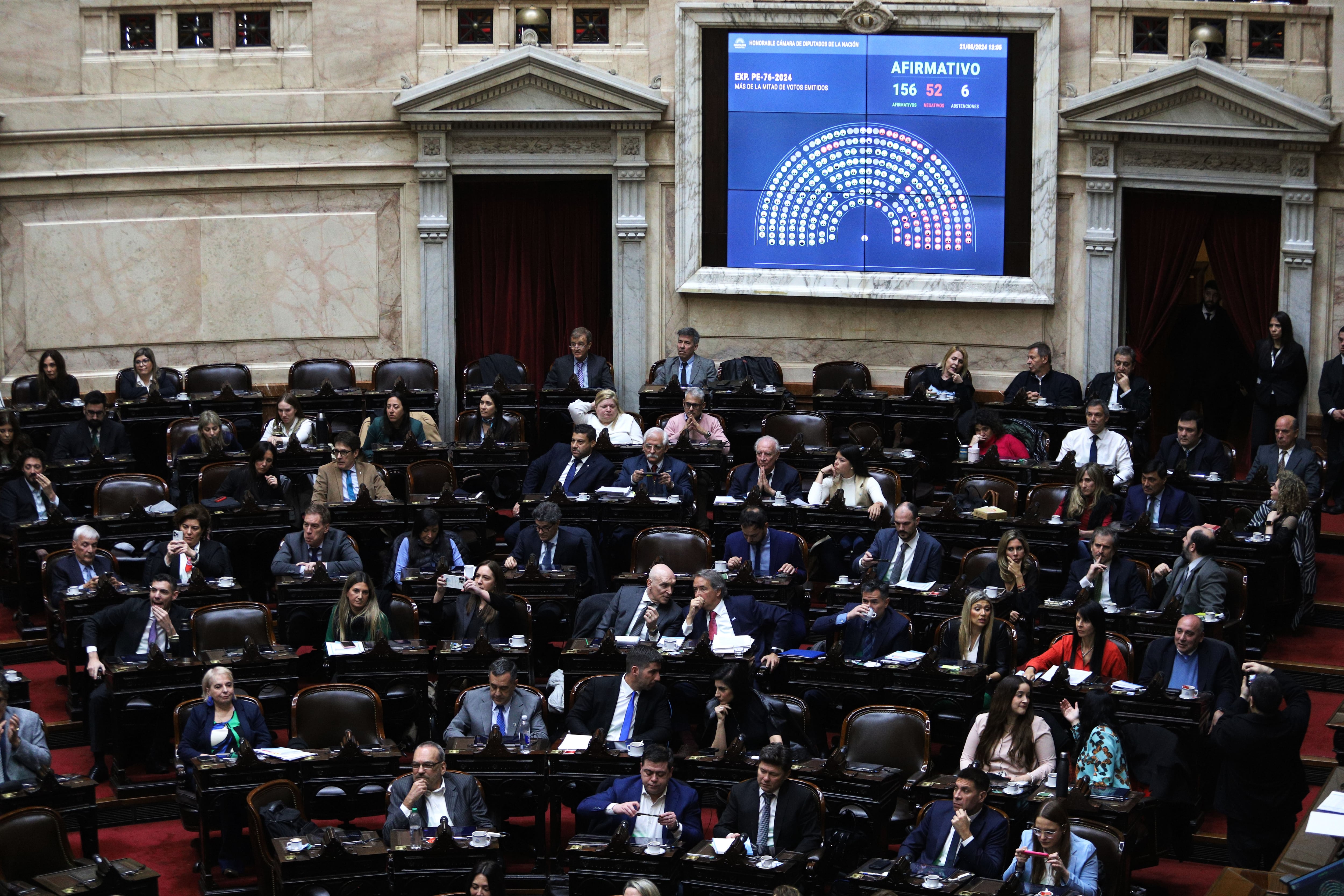 Sesión de  la Cámara de Diputados 21-08-2024