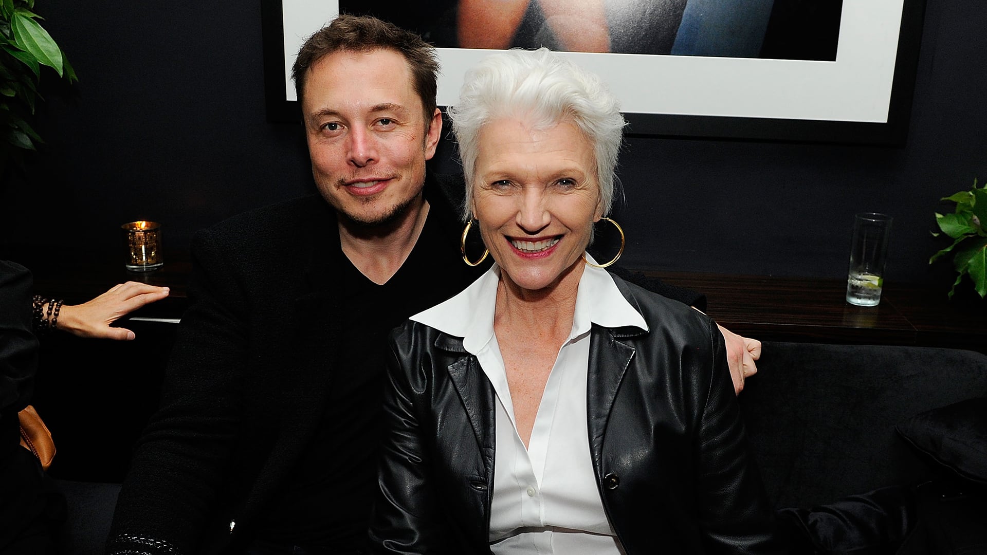 maye musk con su famoso hijo, elon musk