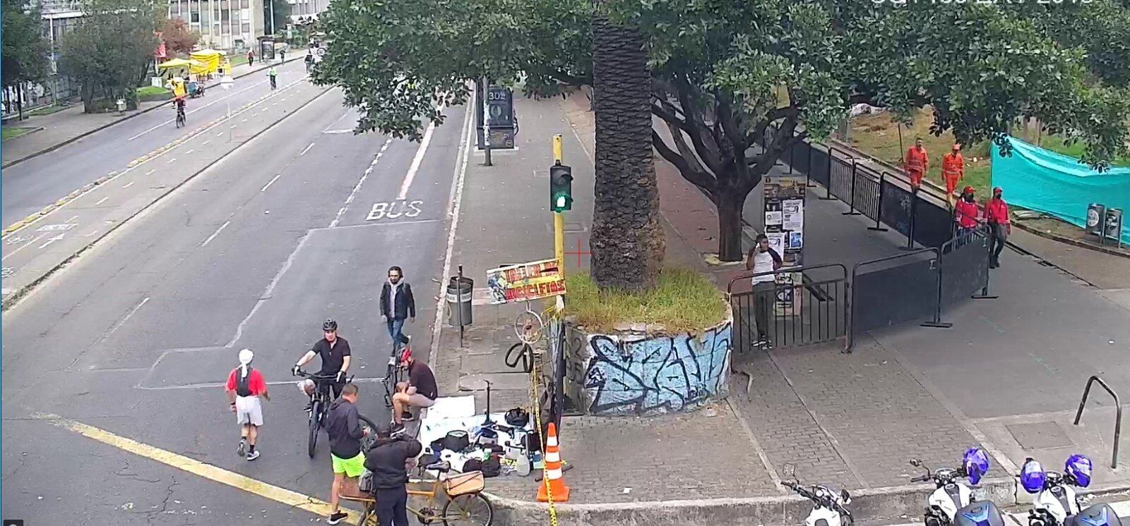 Se suspende la ciclovía en el circuito del Parque Nacional, para facilitar las actividades que se adelantan en este punto