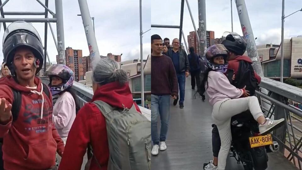 Puente peatonal - Motociclistas - Bogotá