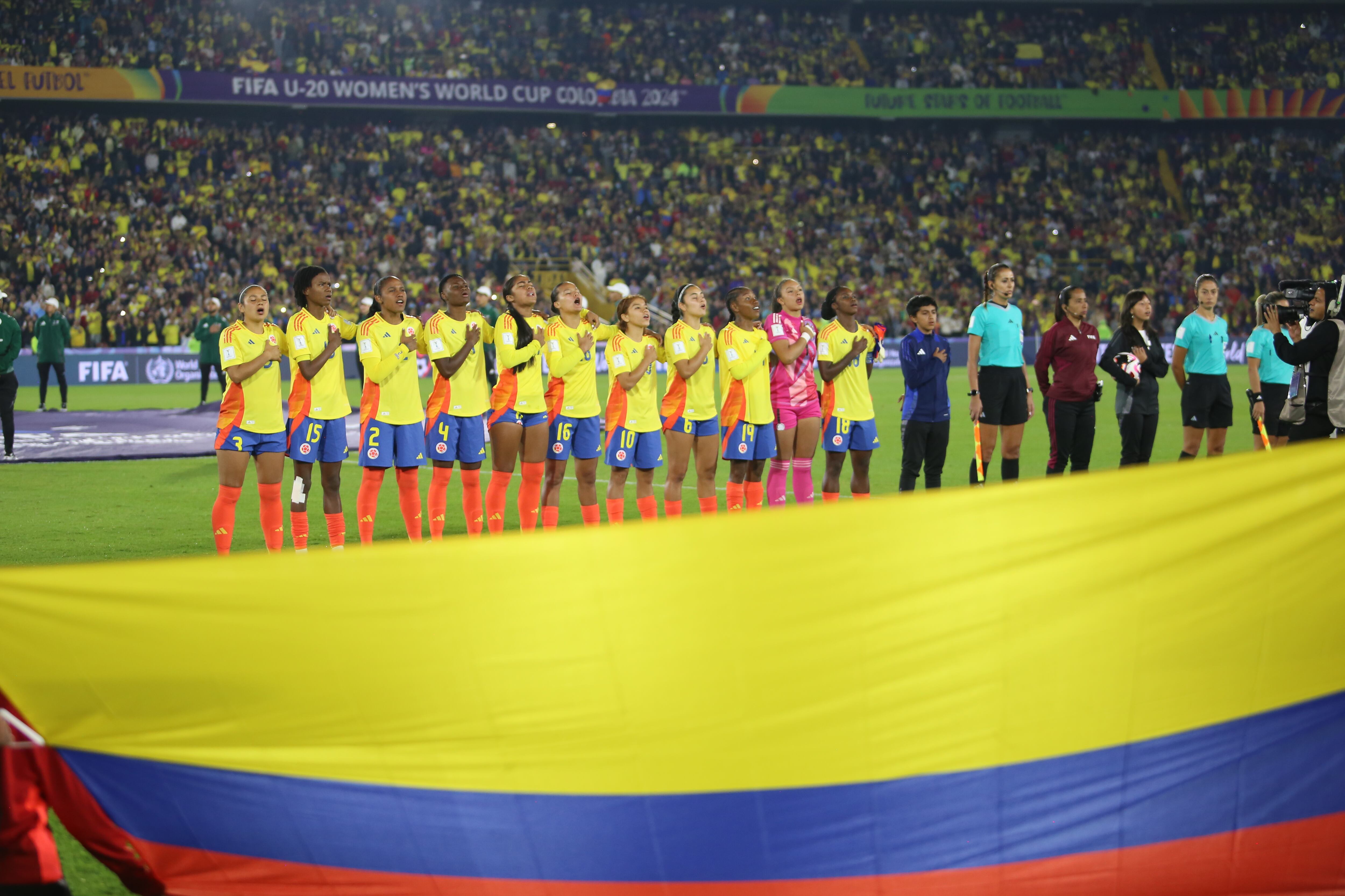 La selección Colombia Femenina fue acompañada en su segundo partido en Bogotá por más de 30.000 personas - crédito Federación Colombiana de Fútbol