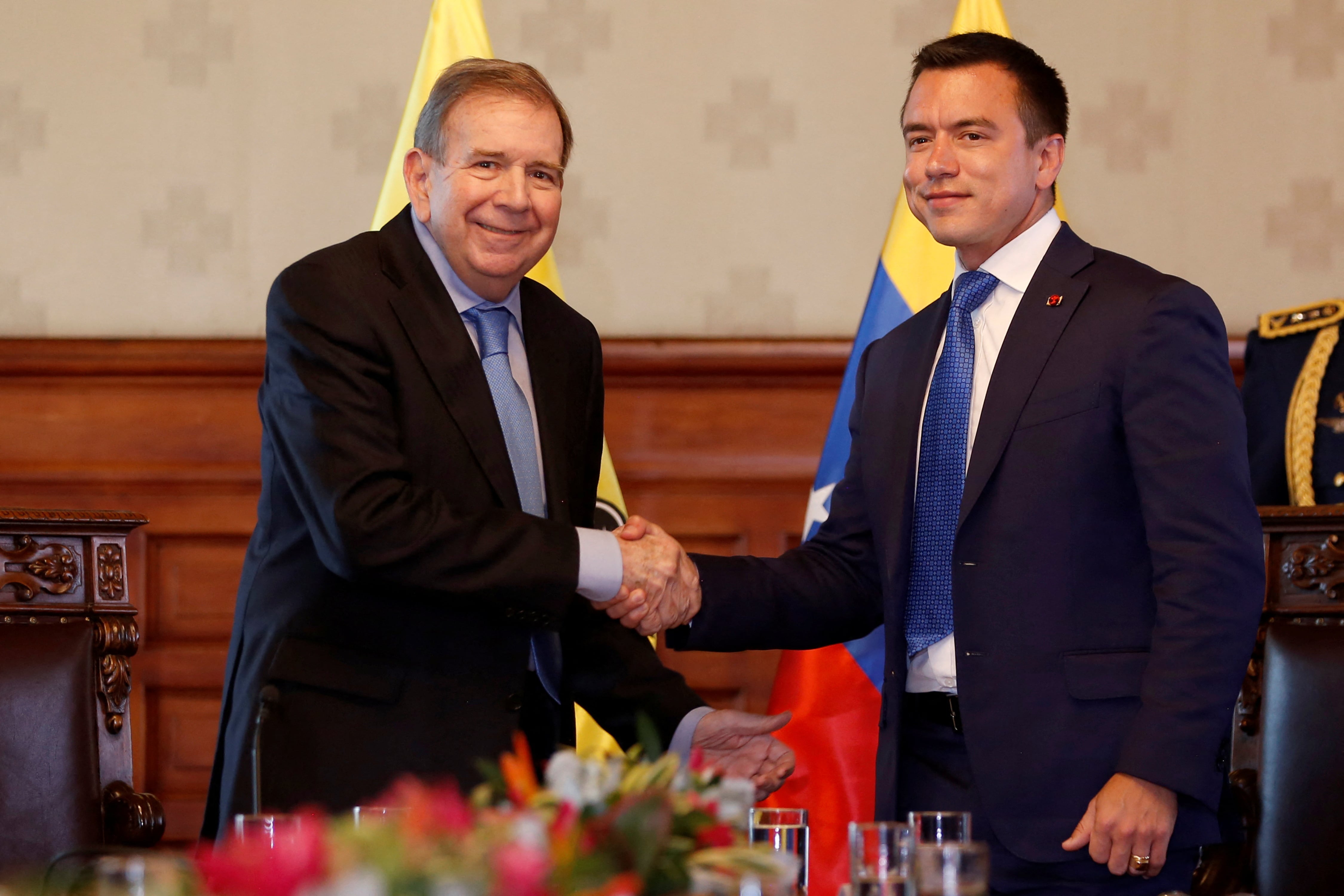 Edmundo González se reunió con Daniel Noboa en Ecuador