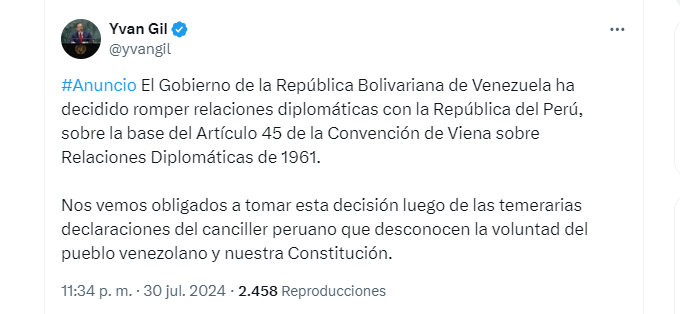 Perú Maduro Venezuela