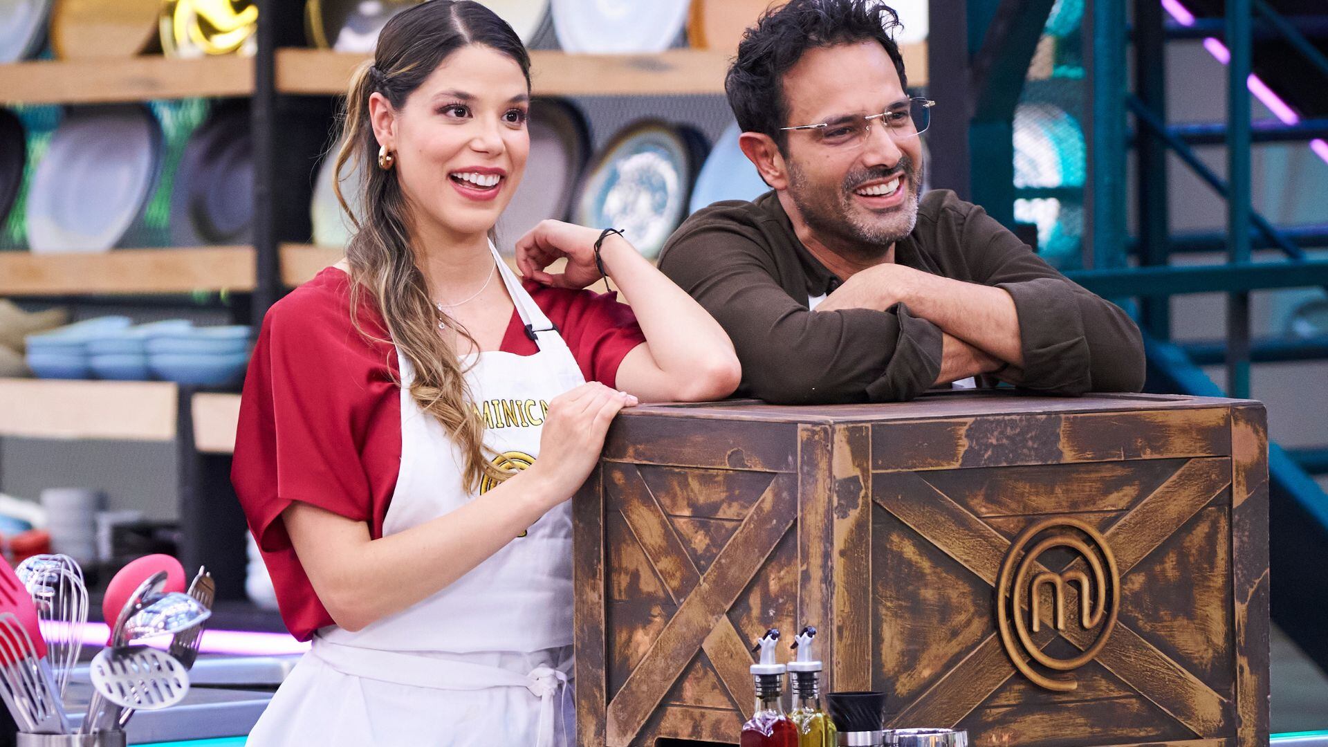 Alejandro Estrada y Dominica Duque en 'Masterchef Celebrity'