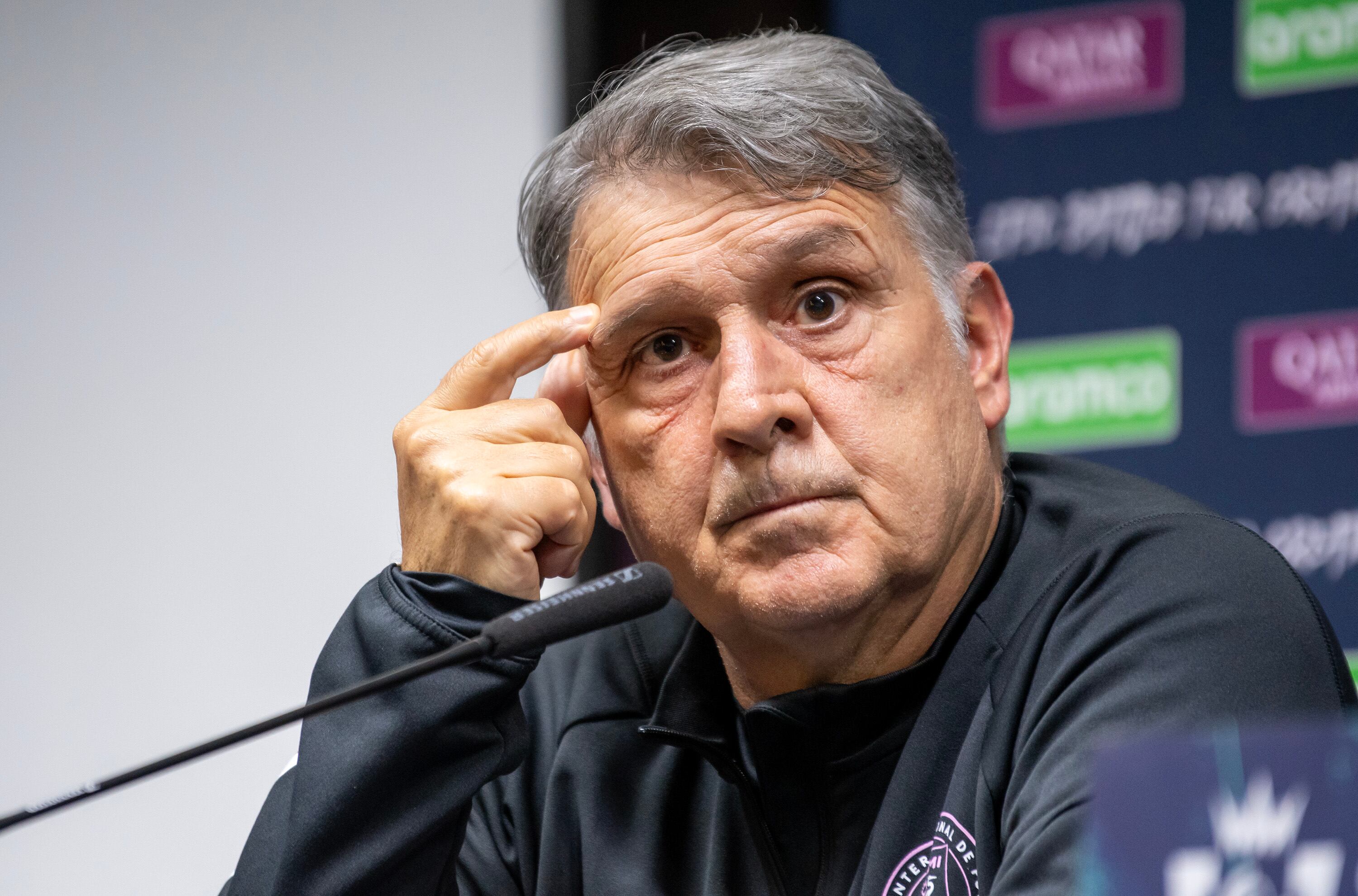 Gerardo Martino hablo de Messi durante la rueda de prensa (EFE)