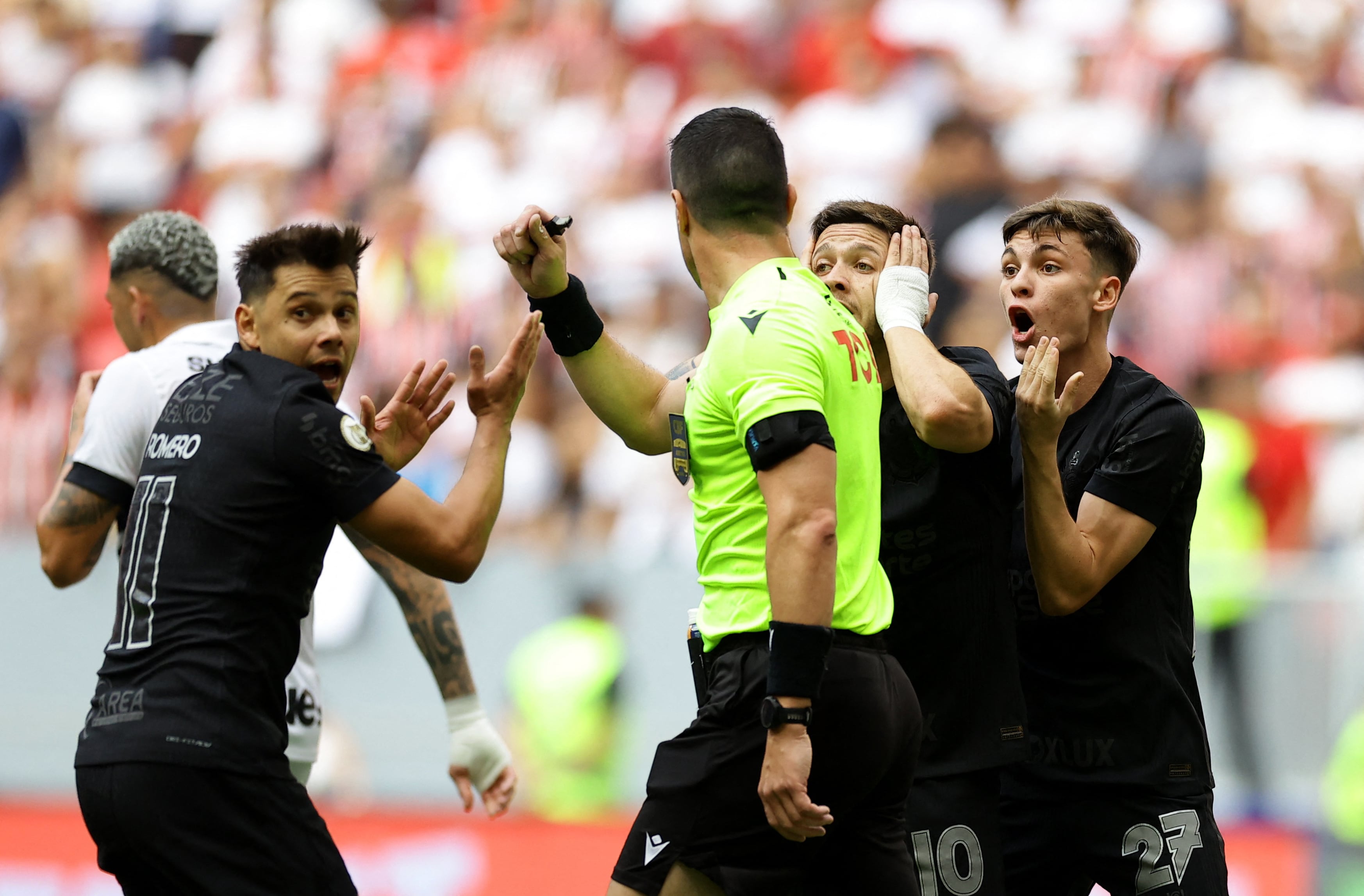 Corinthians perdió por 3 a 1 frente al Sao Paulo y está en zona de descenso (REUTERS/Ueslei Marcelino)