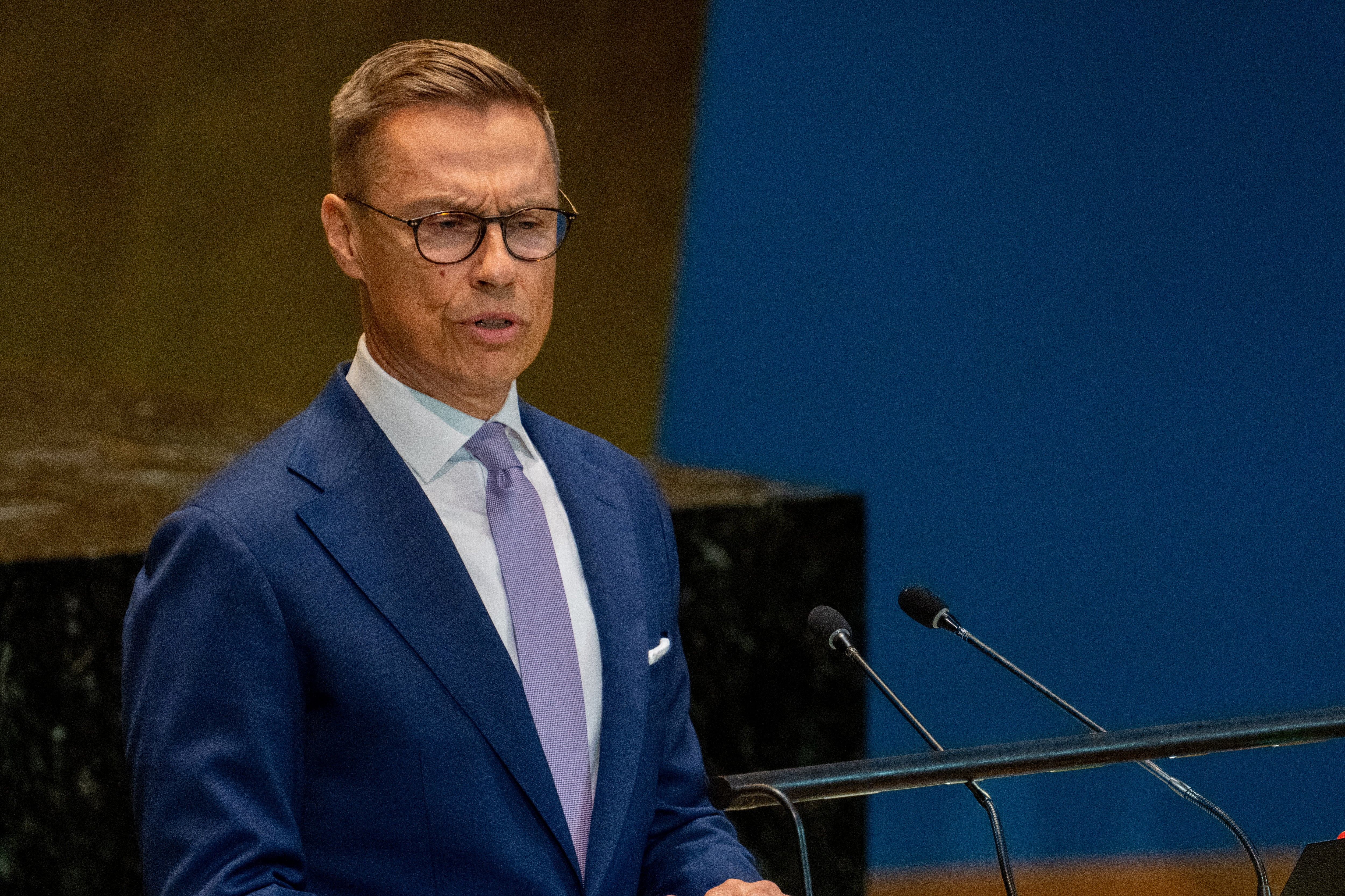 Alexander Stubb, presidente de la República de Finlandia, llamó a la comunidad internacional a concentrarse “en lo que nos une, en lugar de en lo que nos separa” (REUTERS)