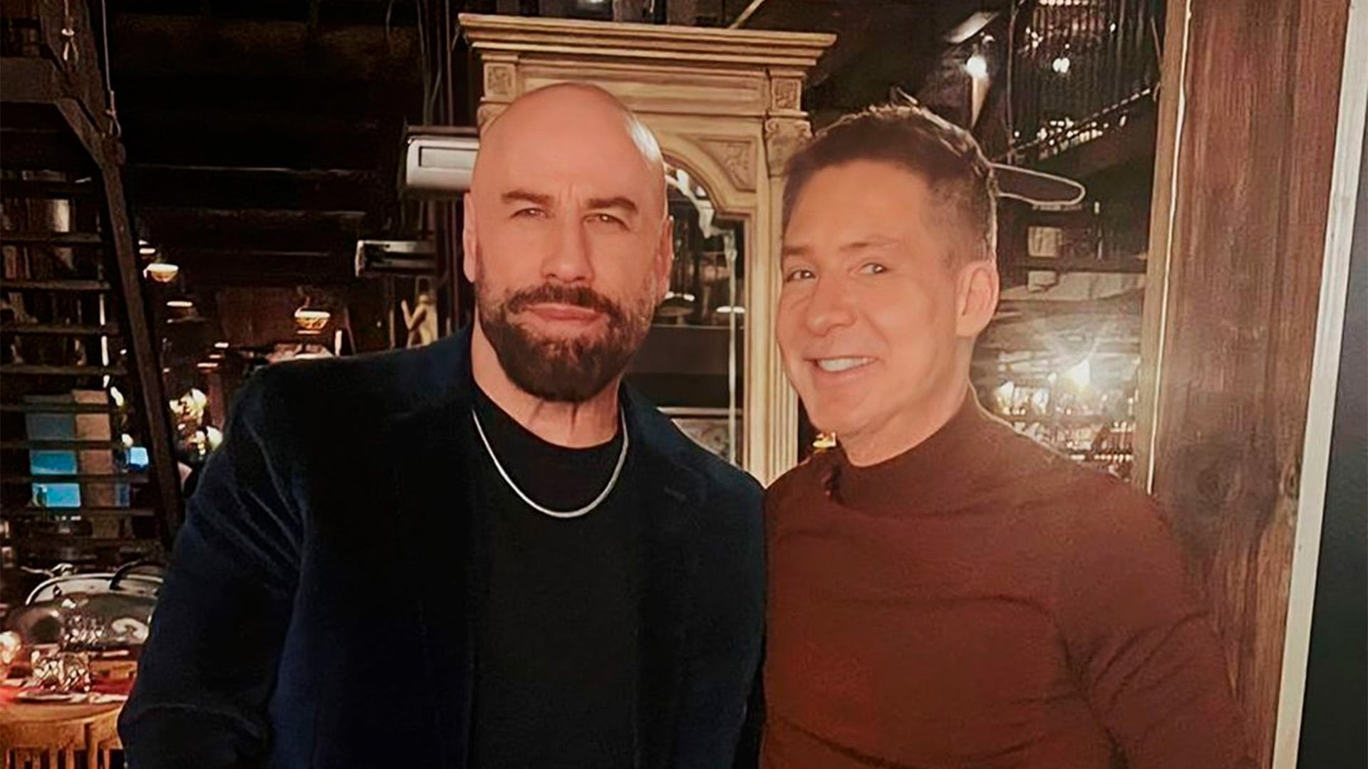 Adrián Suar tuvo un encuentro con John Travolta en su paso por Argentina