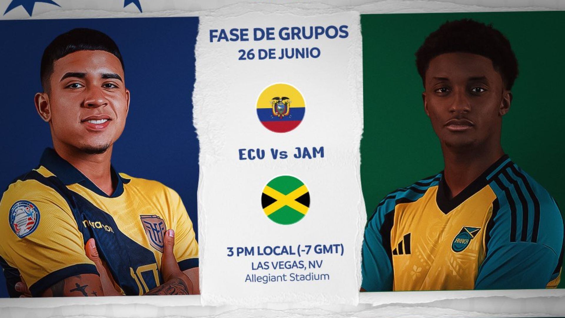 La selección de Ecuador se medirá ante su igual de Jamaica por la fecha 2 del Grupo B de la Copa América 2024.