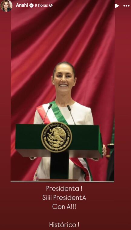 La cantante y actriz se ha mantenido alejada de la vida política del país tras haber sido la Primera Dama de Chiapas y estar casada con el político Manuel Velasco Coello 
(Foto: Instagram/@anahi)