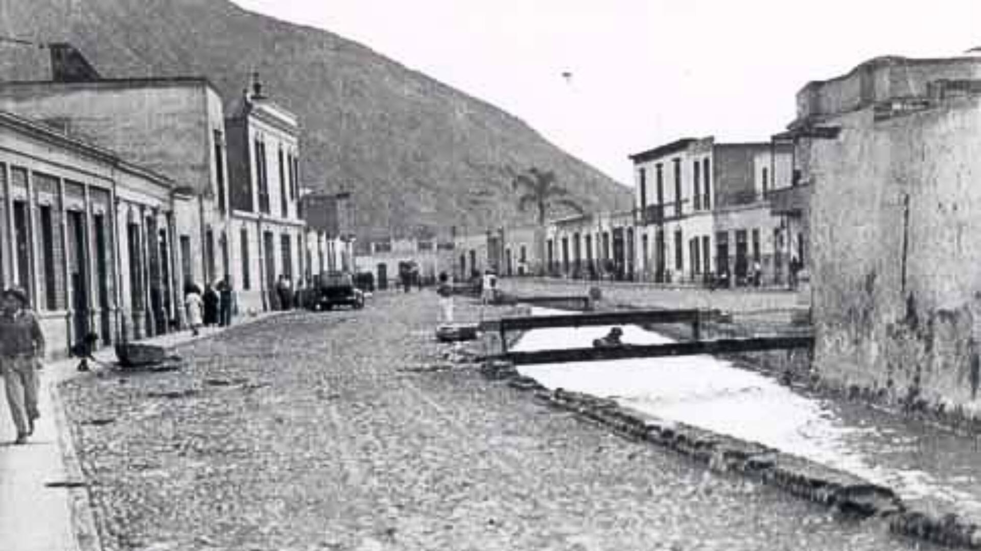 Foto antigua del Río Huatica