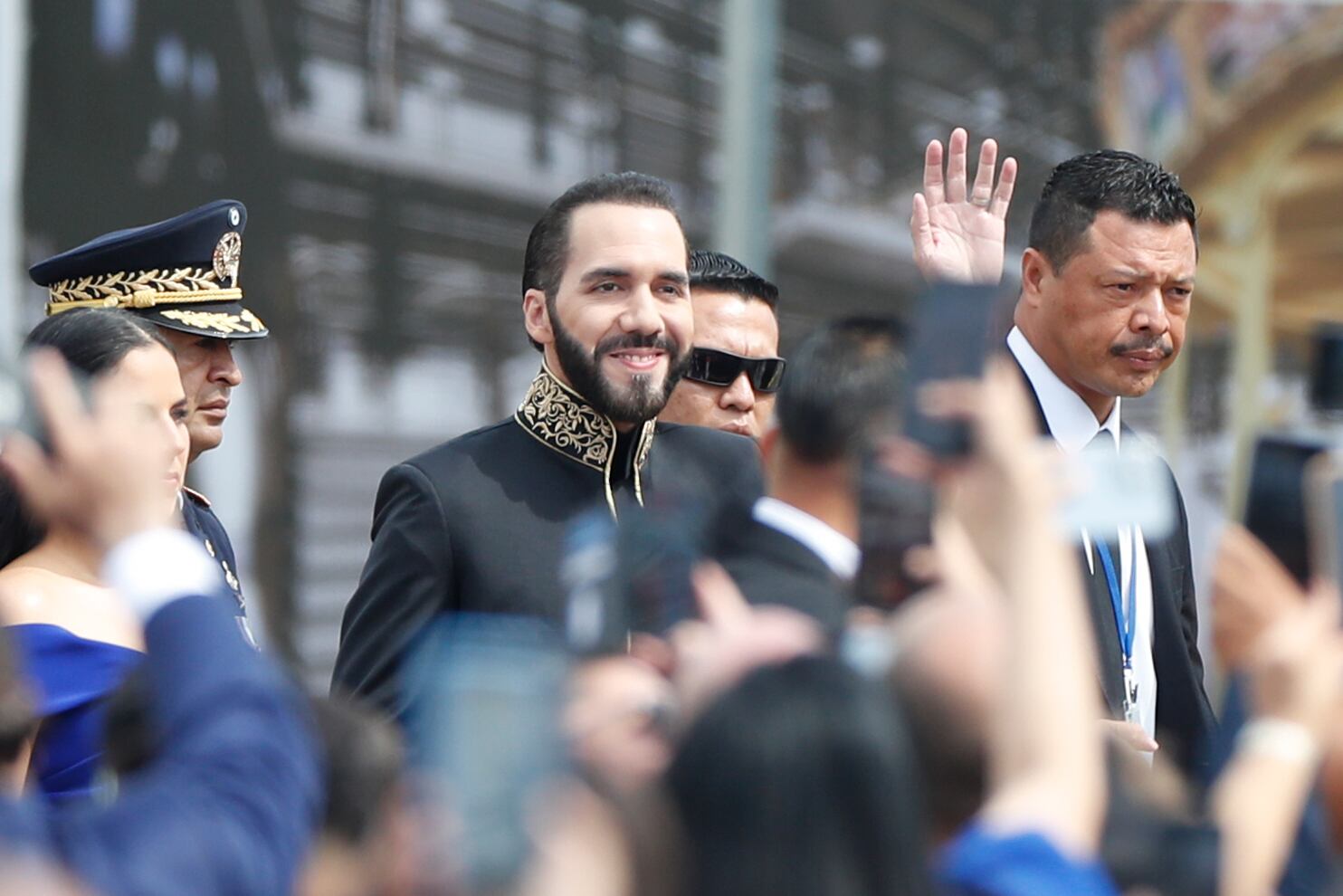 Fotografía de archivo del presidente de El Salvador, Nayib Bukele, en la ceremonia de investidura para su segundo mandato (EFE/ Bienvenido Velasco)
