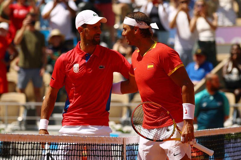 Djokovic y Nadal se enfrentan en los Juegos Olímpicos de París (Reuters)