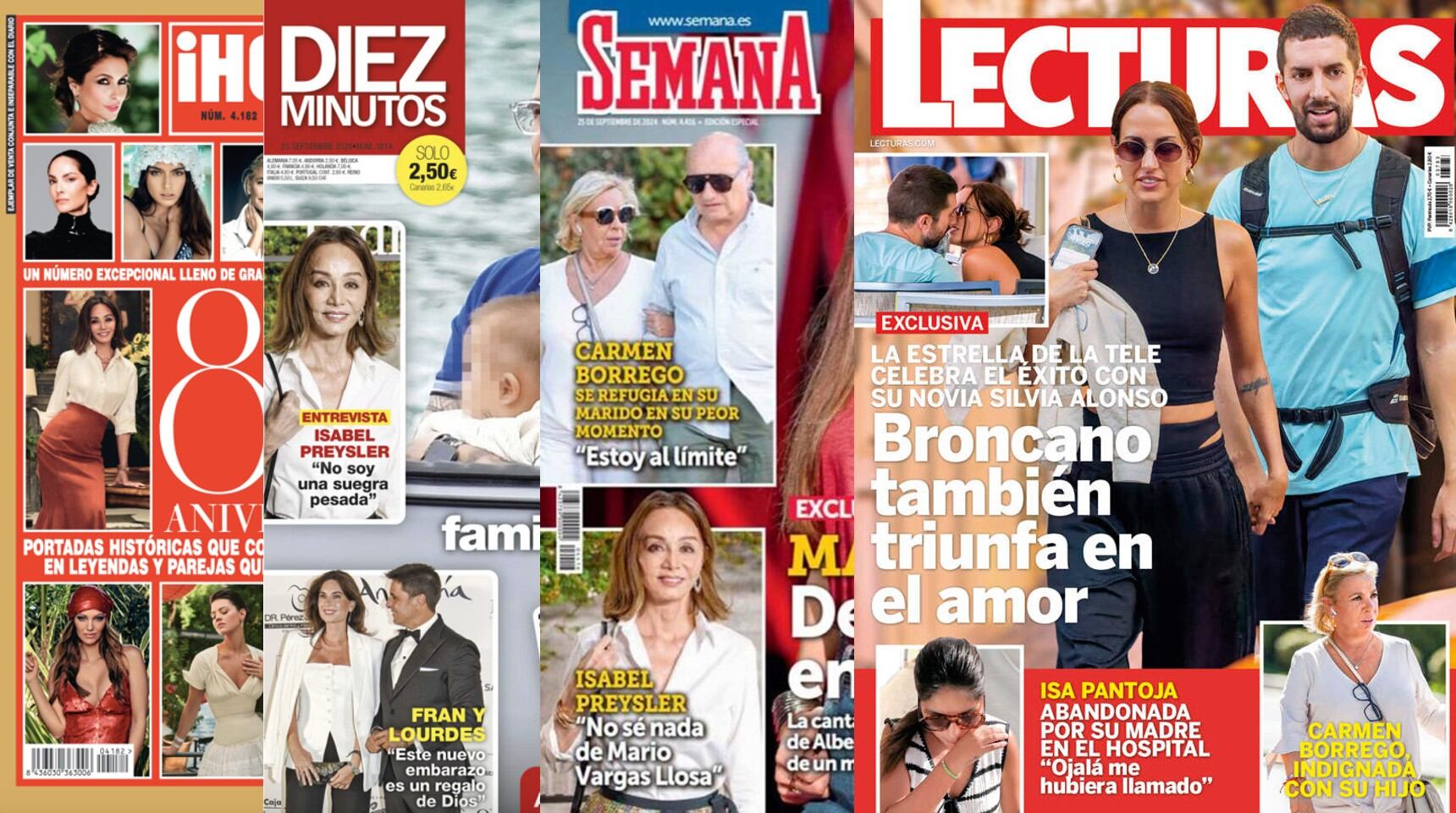 Portadas de las revistas del corazón de este miércoles 18 de septiembre de 2024.