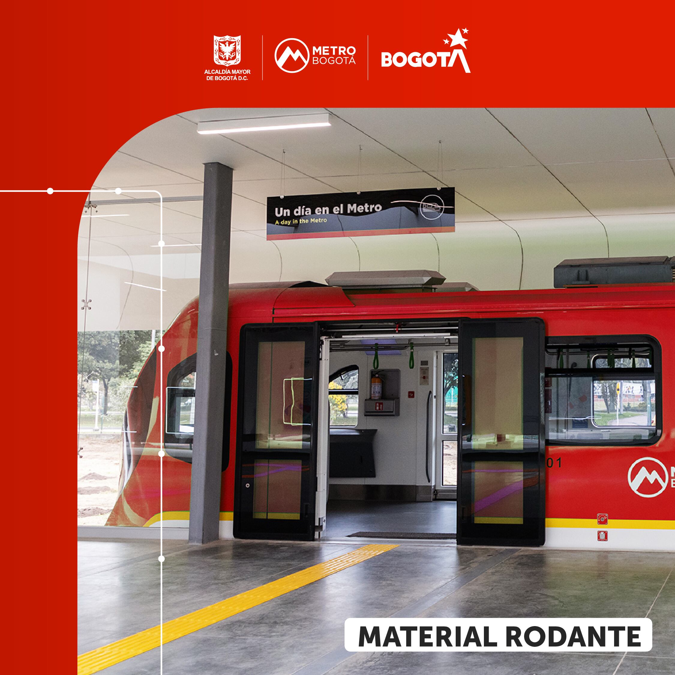 Así luce el exterior del metro de Bogotá - crédito @Bogota/X