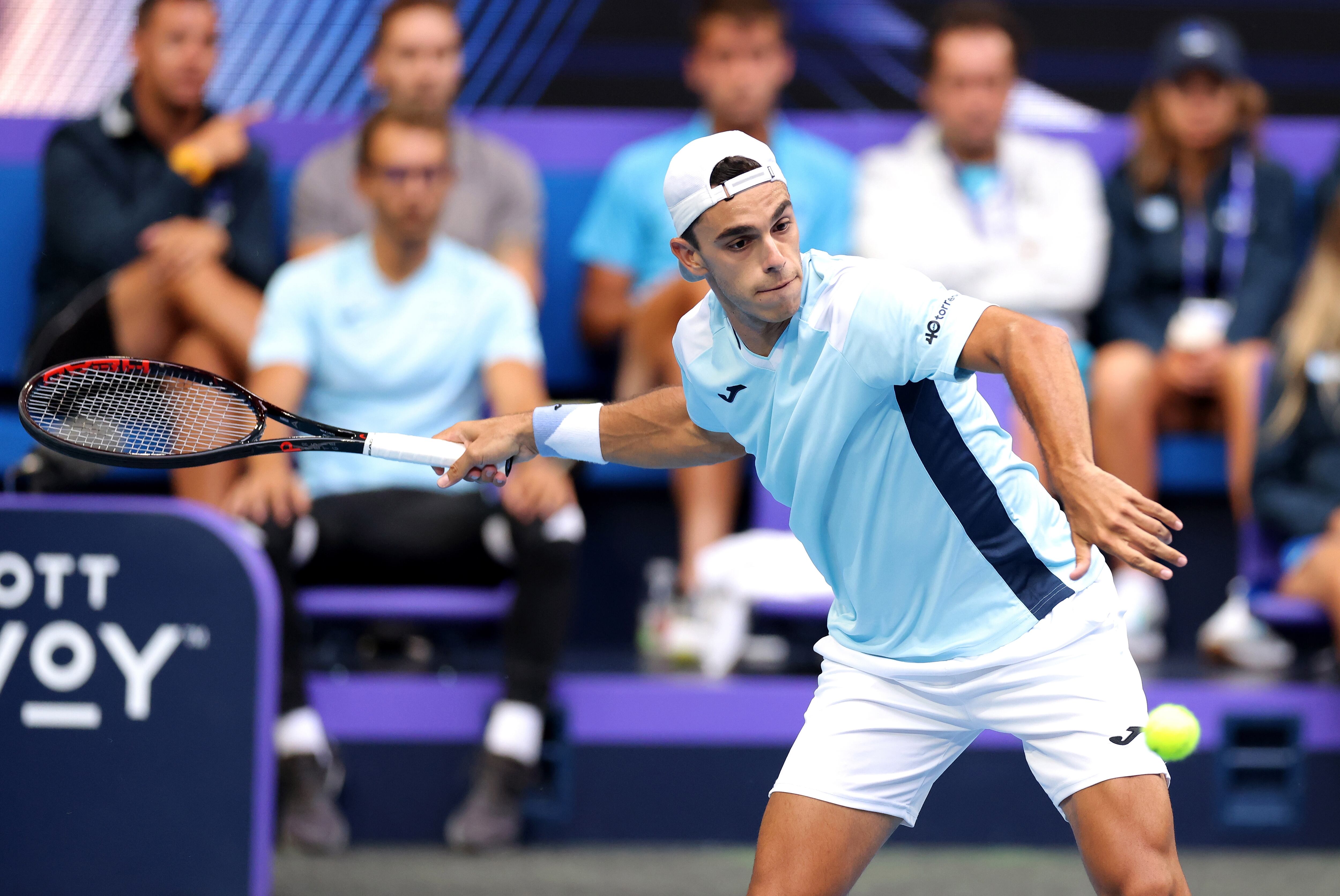 Francisco Cerúndolo, uno de los que repite respecto al equipo que representó a la Argentina en la Copa Davis 2022 (Foto EFE/Richard Wainwright) 