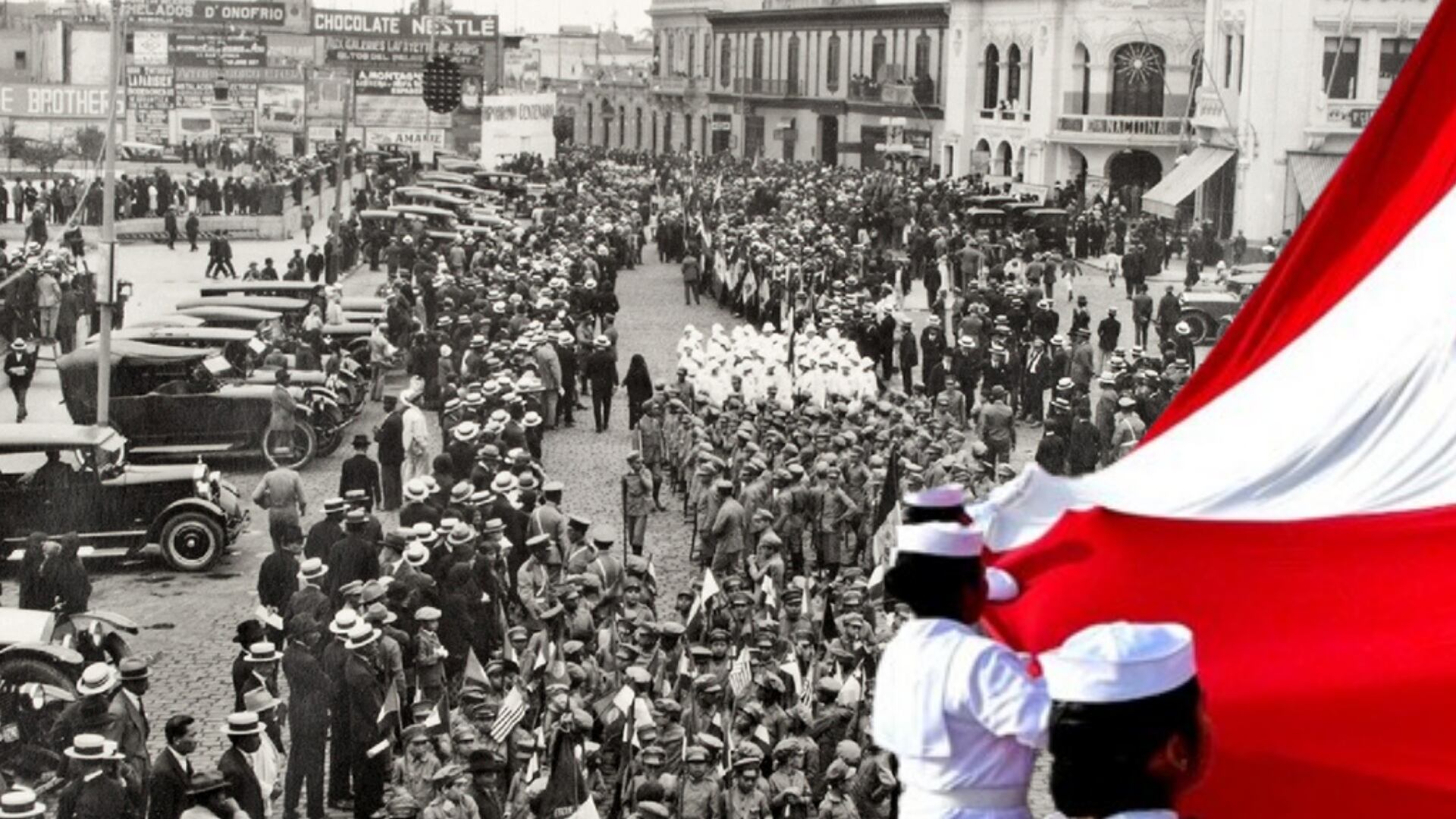 Desfile escolar - Fiestas Patrias - colegios - Augusto B. Leguía - Perú - 3 de julio