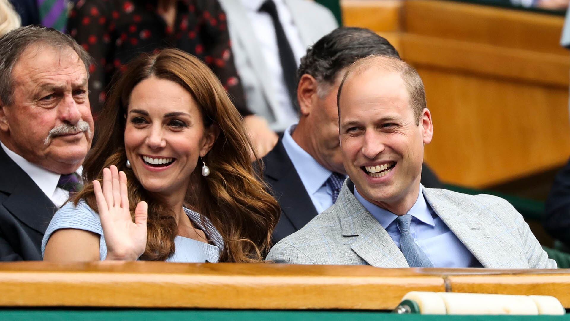 Kate Middleton y William viendo la final de Wimbledon en 2019 