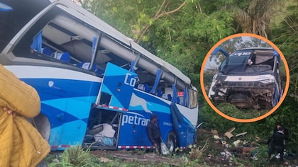 Trágico accidente en autopista de la costa: bus se volcó por esquivar una vaca
