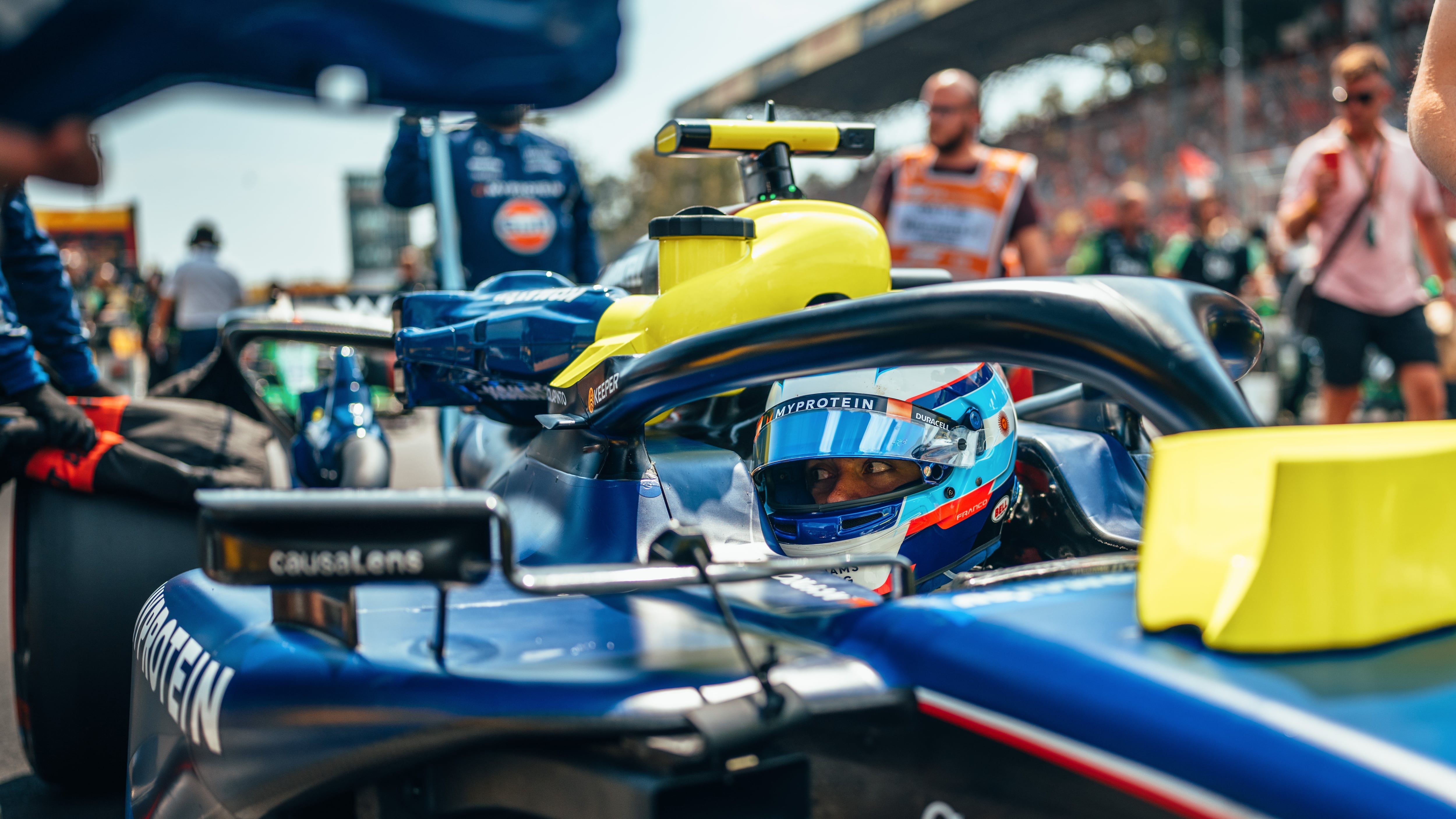 Franco Colapinto durante el Gran Premio de Italia de la F1