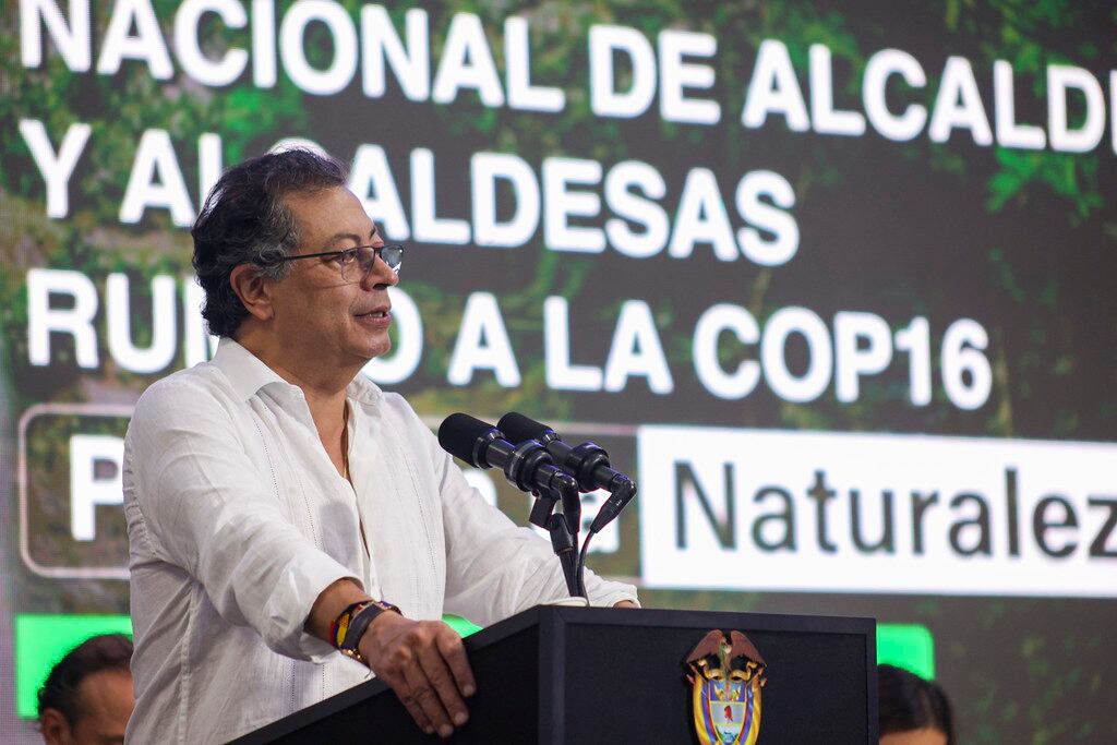 Presidente Gustavo Petro se refirió al cuidado del medioambiente en la cumbre de alcaldes 2024, en Florencia, Caquetá - crédito Flickr