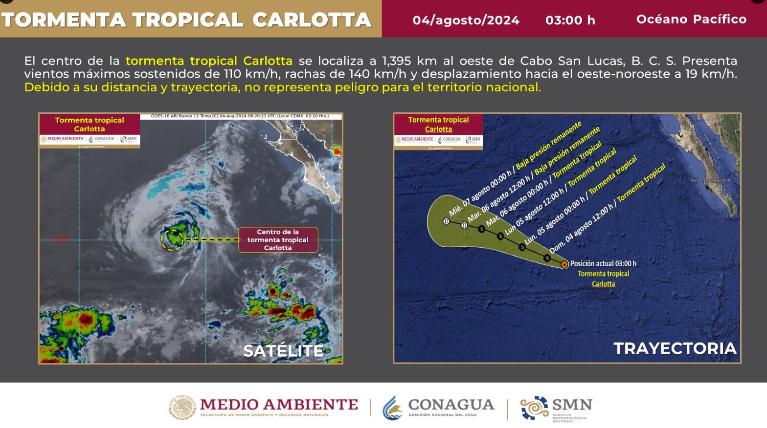 tormenta tropical carlotta 040824