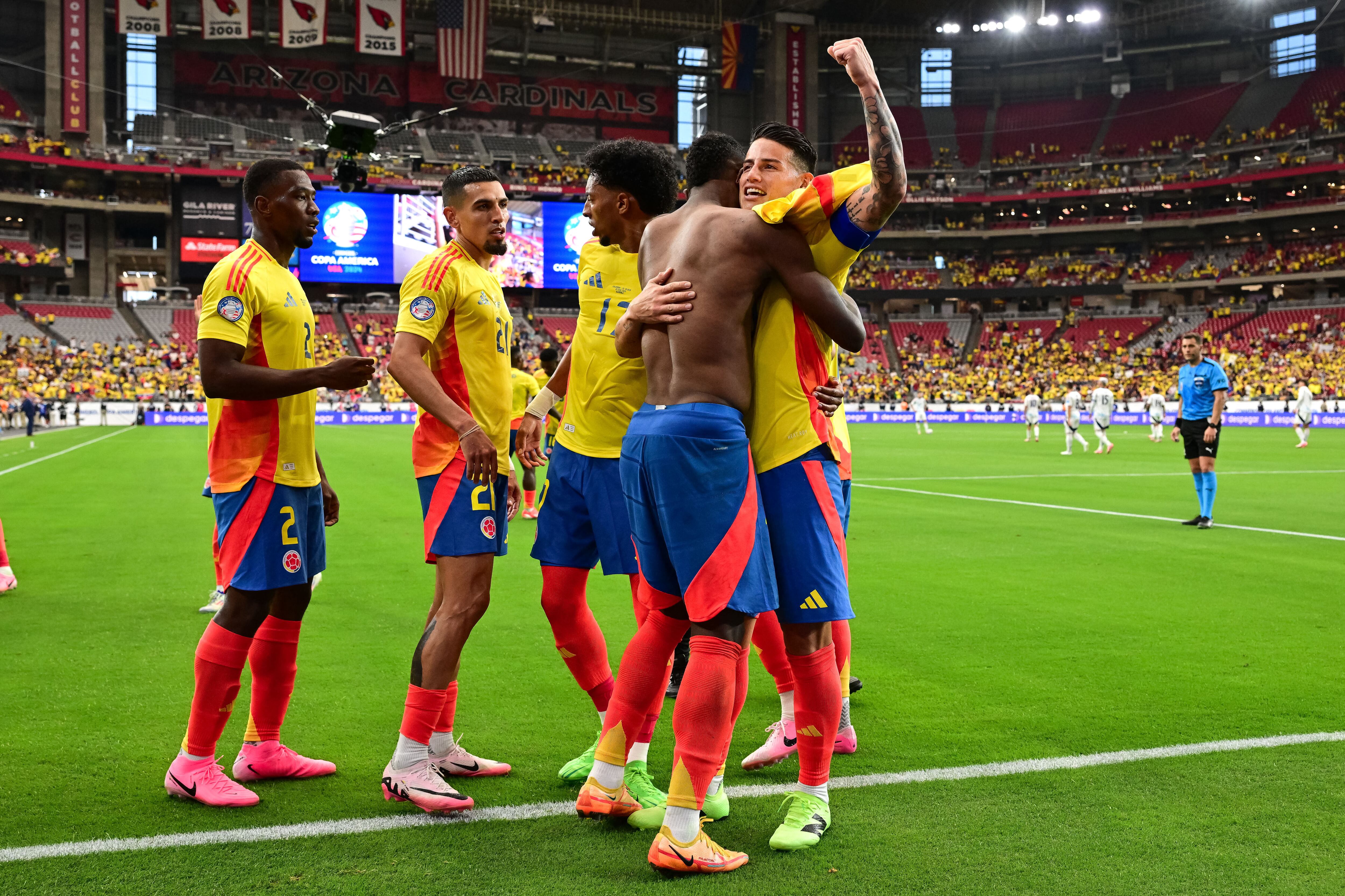 Colombia clasificó a semifinales del a Copa América tras vencer 5-0 a Panamá - crédito Daniel Bartel/USATODAYSports