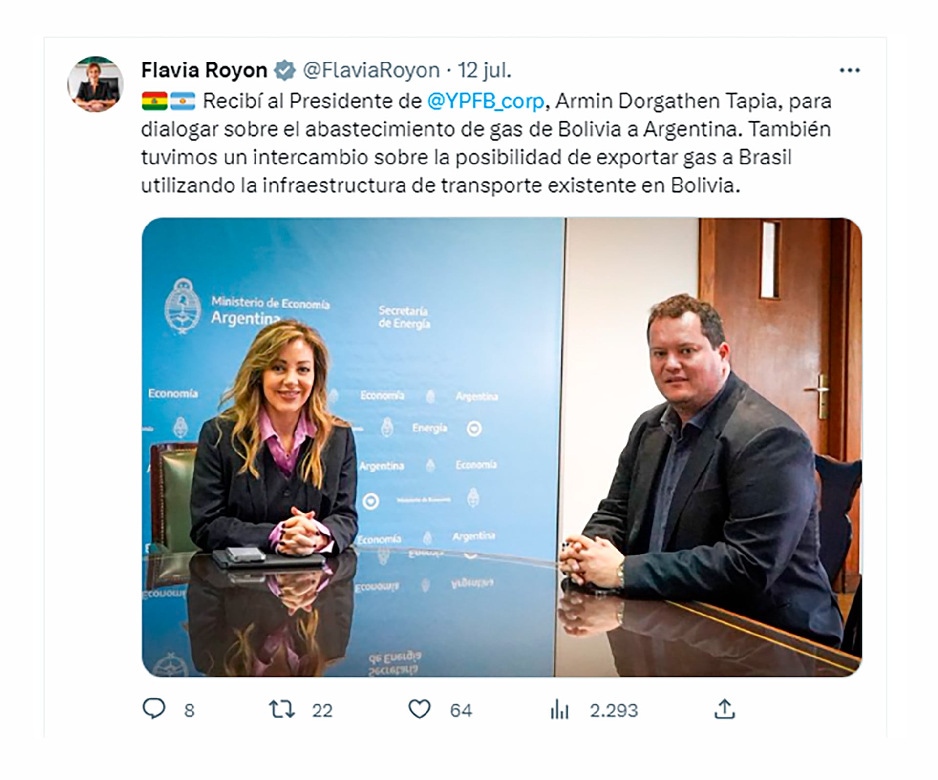 Bolivia Gas YPFB Flavia Royón Energía