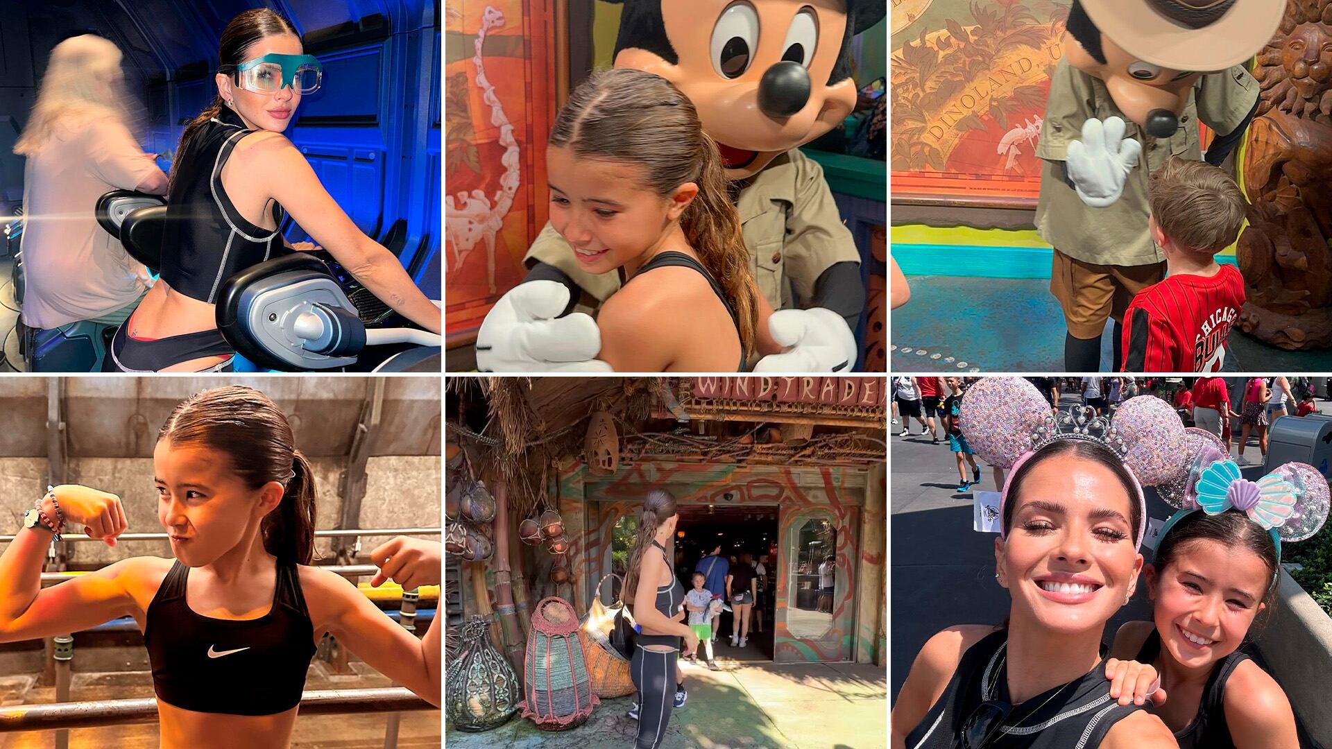 El viaje a Disney de la China Suárez con sus tres hijos