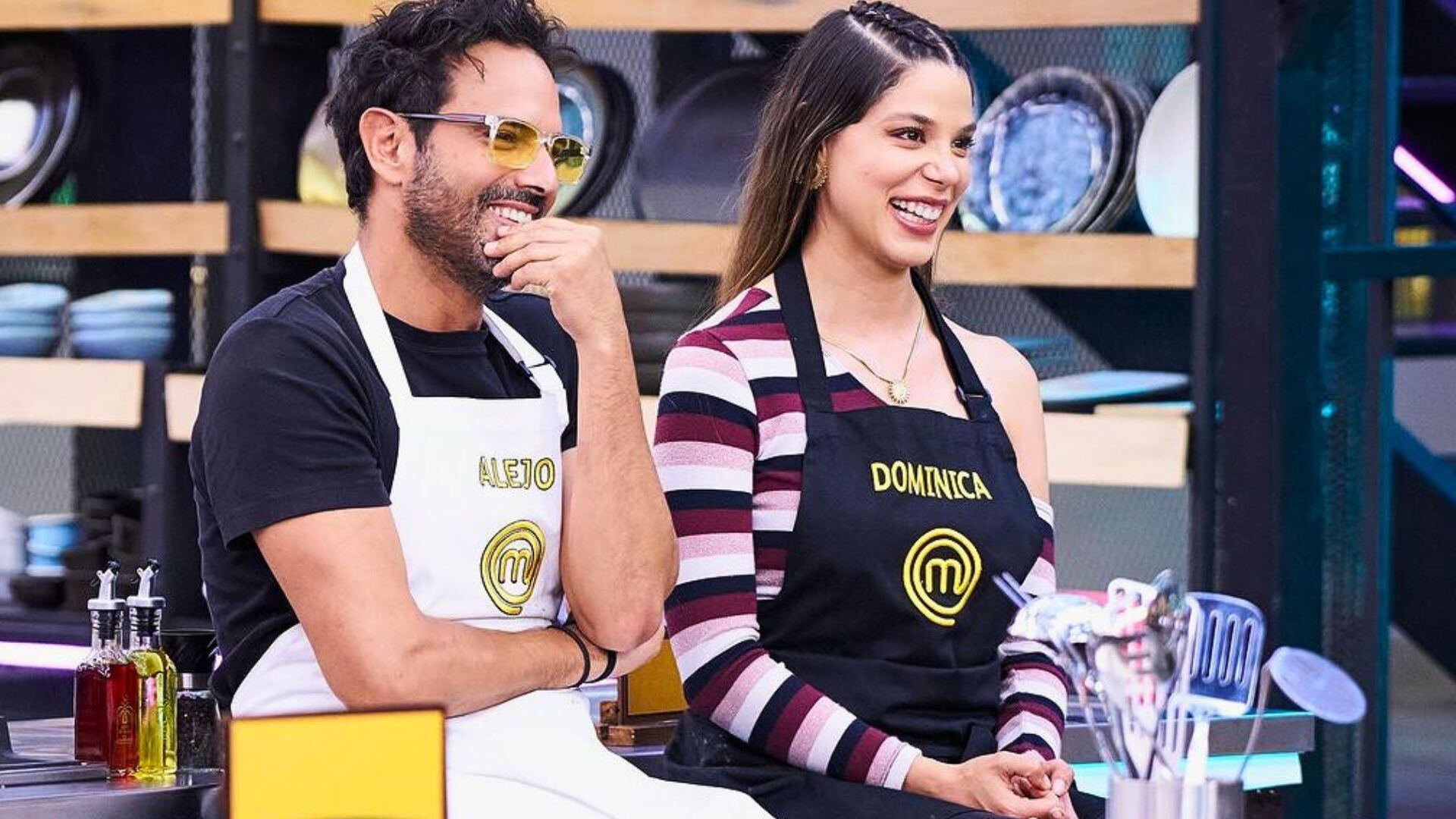 Alejandro Estrada y Dominica Duque en 'Masterchef Celebrity'